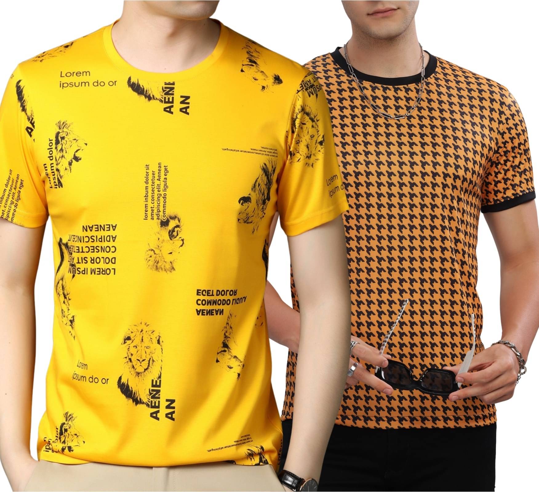 STI Polyester Regular Fit Printed Half Sleeves Men's Round T-Shirt - Multicolor12 ( Pack of 2 ) STI Polyester Regular Fit Printed Half Sleeves Men's Round T-Shirt - Multicolor12 ( Pack of 2 )