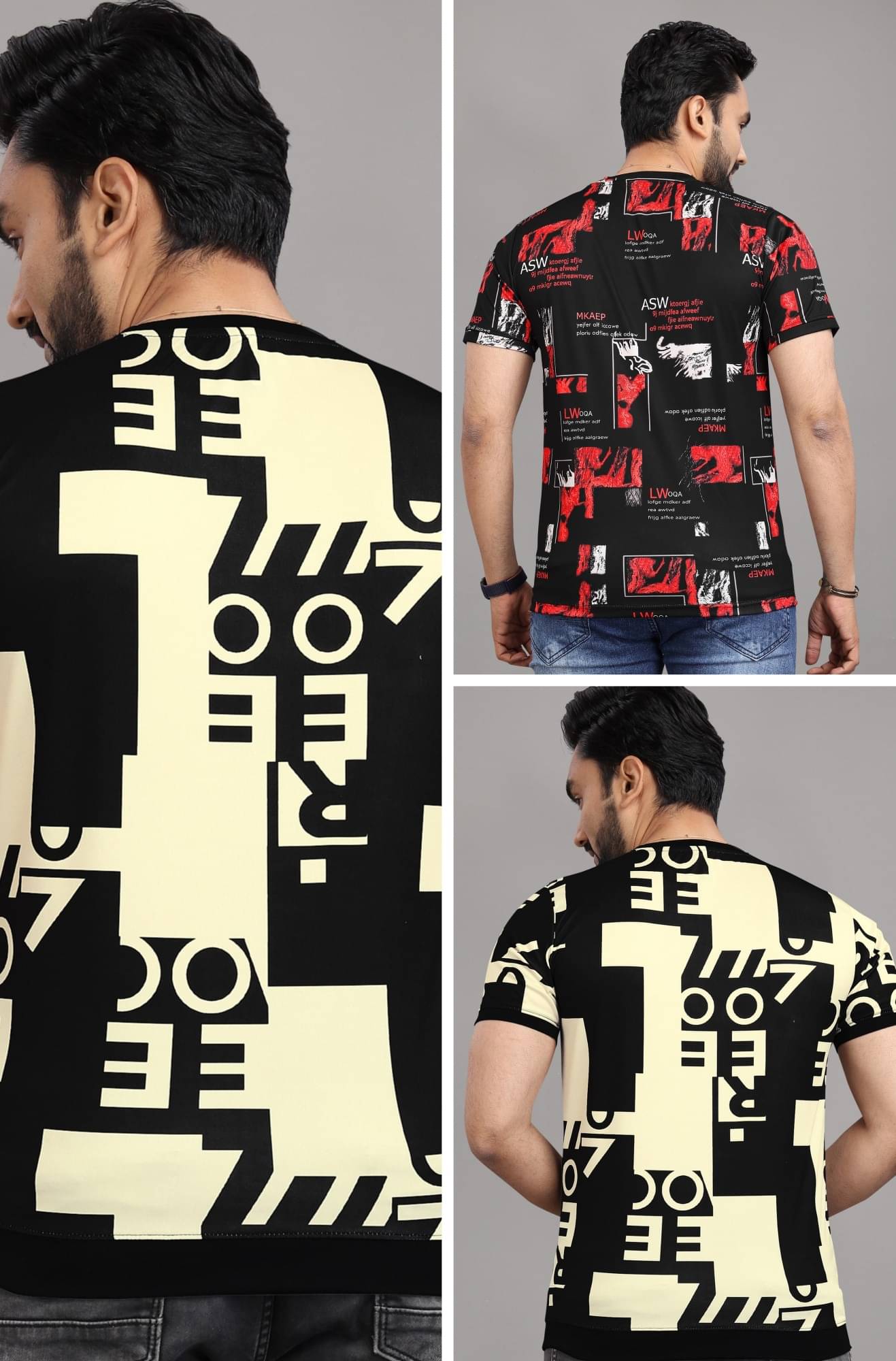 STI Polyester Regular Fit Self Design Half Sleeves Men's Round T-Shirt - Multicolor12 ( Pack of 2 ) STI Polyester Regular Fit Self Design Half Sleeves Men's Round T-Shirt - Multicolor12 ( Pack of 2 )
