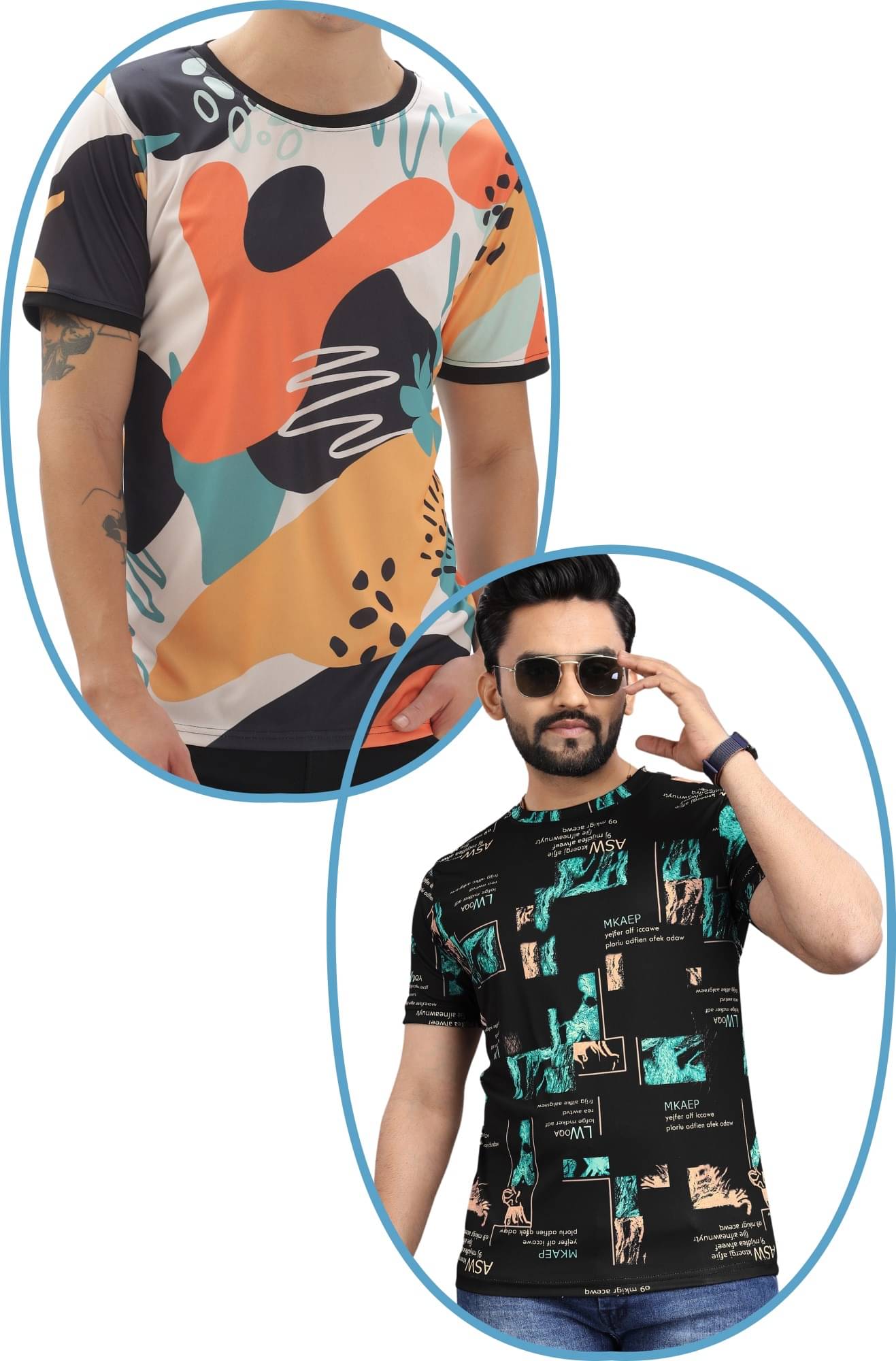 STI Polyester Regular Fit Self Design Half Sleeves Men's Round T-Shirt - Multicolor12 ( Pack of 2 ) STI Polyester Regular Fit Self Design Half Sleeves Men's Round T-Shirt - Multicolor12 ( Pack of 2 )