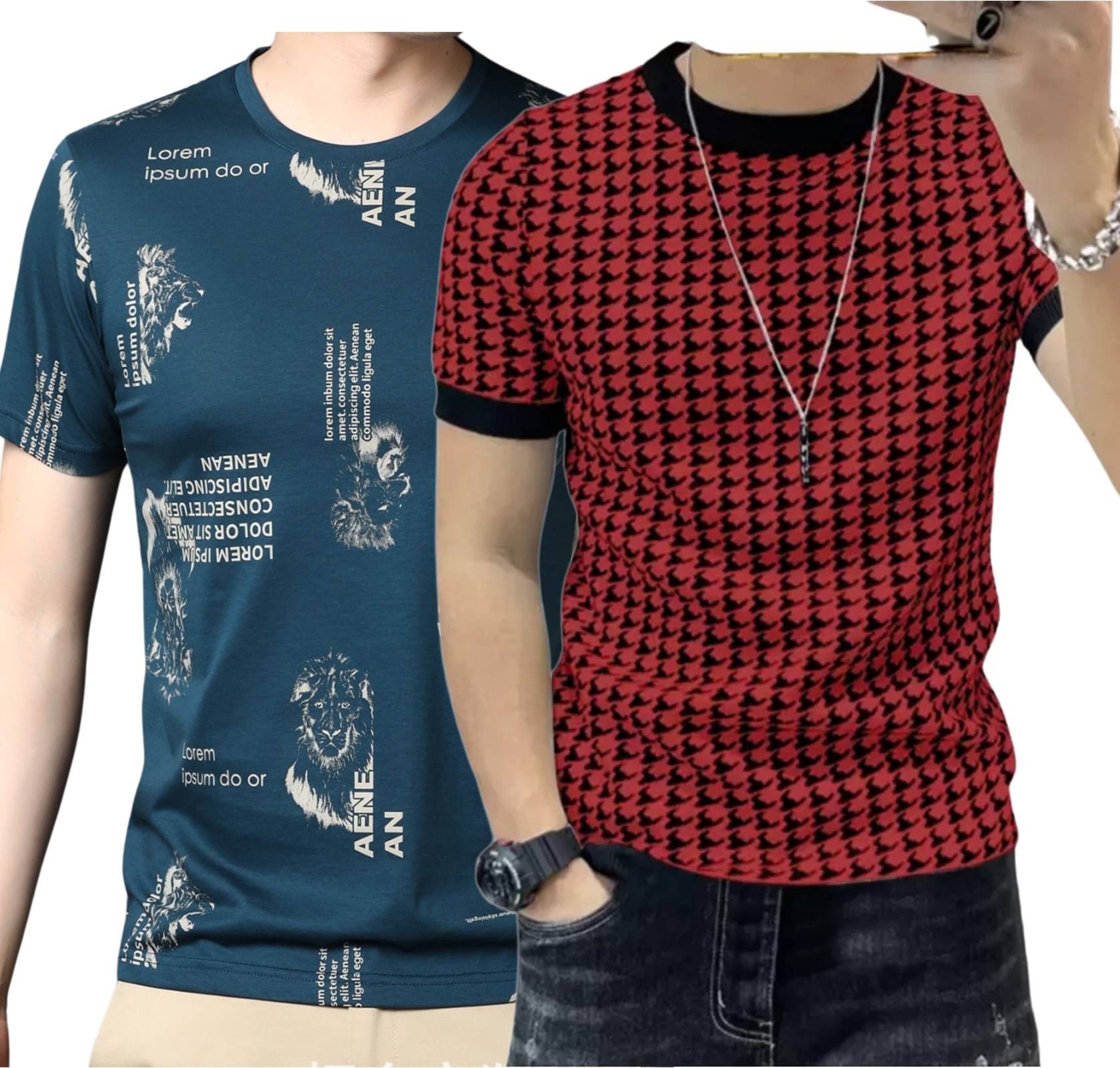 STI Polyester Regular Fit Striped Half Sleeves Men's Round T-Shirt - Multicolor8 ( Pack of 2 ) STI Polyester Regular Fit Striped Half Sleeves Men's Round T-Shirt - Multicolor8 ( Pack of 2 )