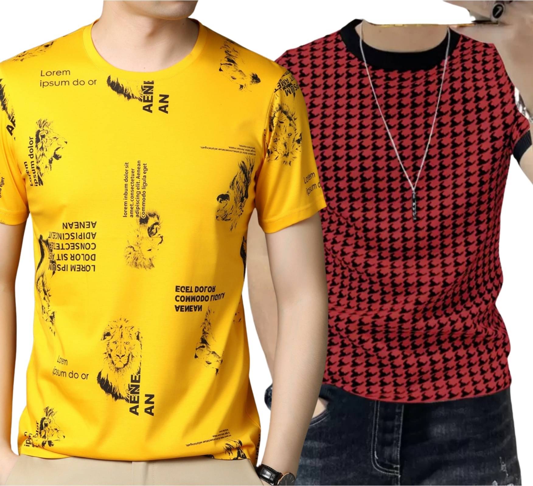 STI Polyester Regular Fit Striped Half Sleeves Men's Round T-Shirt - Multicolor10 ( Pack of 2 ) STI Polyester Regular Fit Striped Half Sleeves Men's Round T-Shirt - Multicolor10 ( Pack of 2 )