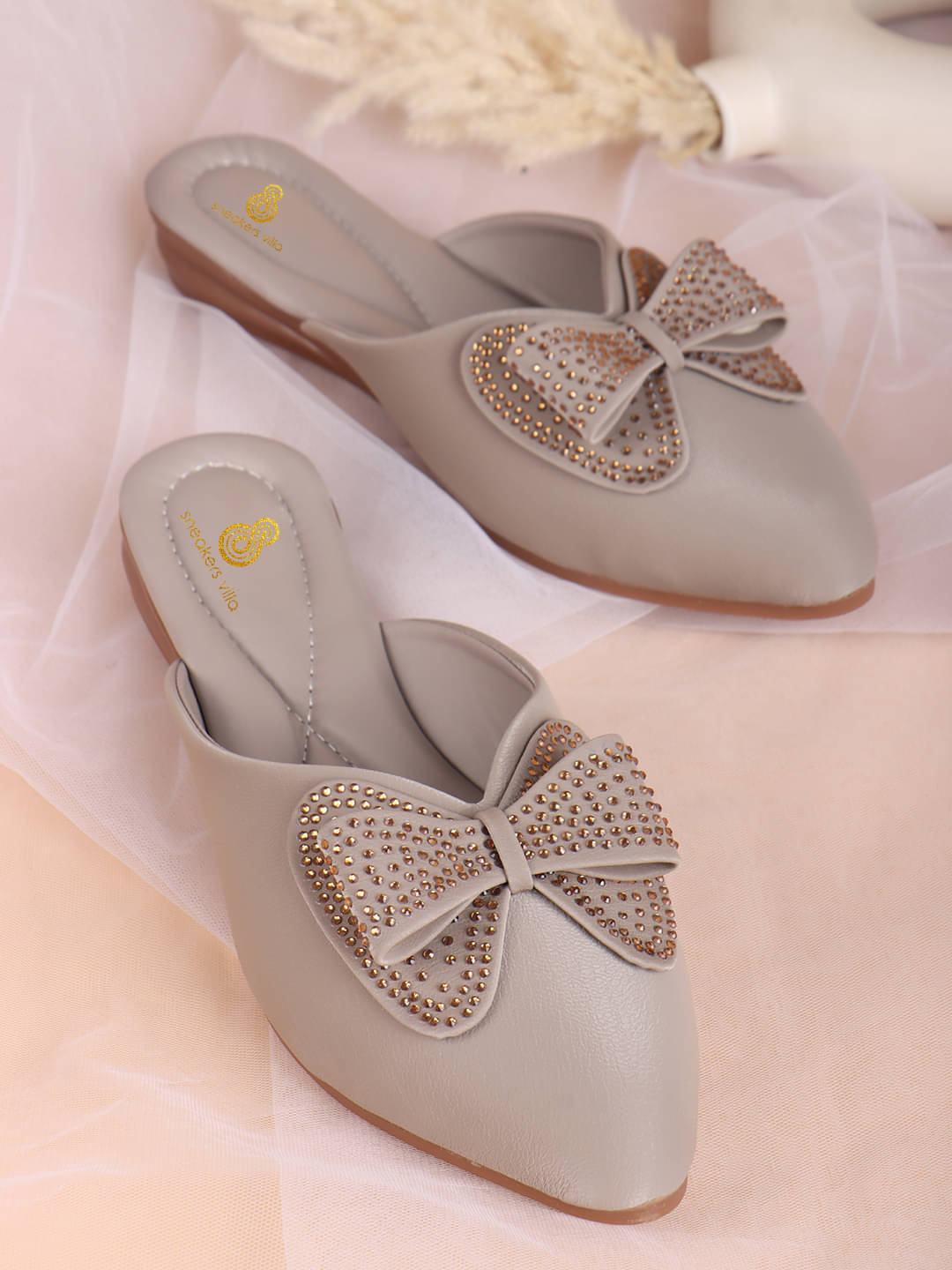 Sneakersvilla Gray Women's Flats Sneakersvilla Gray Women's Flats