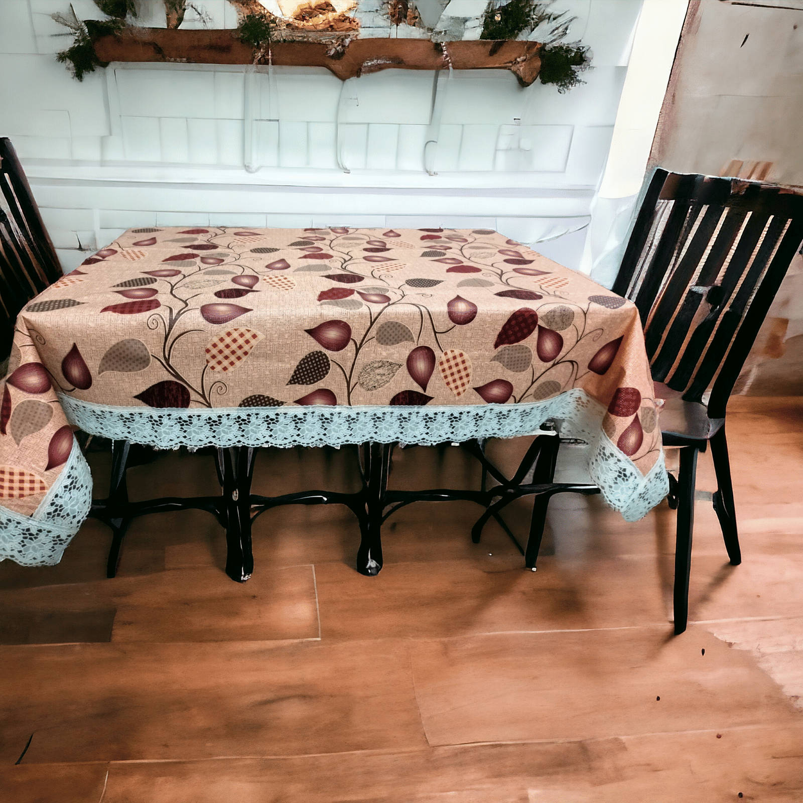 mopak decor Embroidered Polyester 6 Seater Square Table Cover ( 229 x 152 ) cm Pack of 1 Brown mopak decor Embroidered Polyester 6 Seater Square Table Cover ( 229 x 152 ) cm Pack of 1 Brown