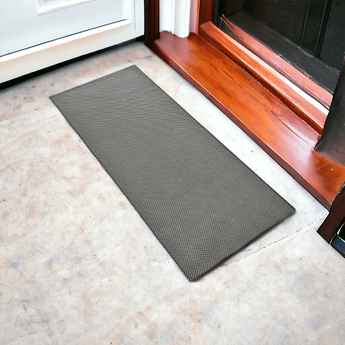     			mopak decor Set of 1 Anti-skid Polypropylene Door Mat ( 60 X 45 cm ) Gray