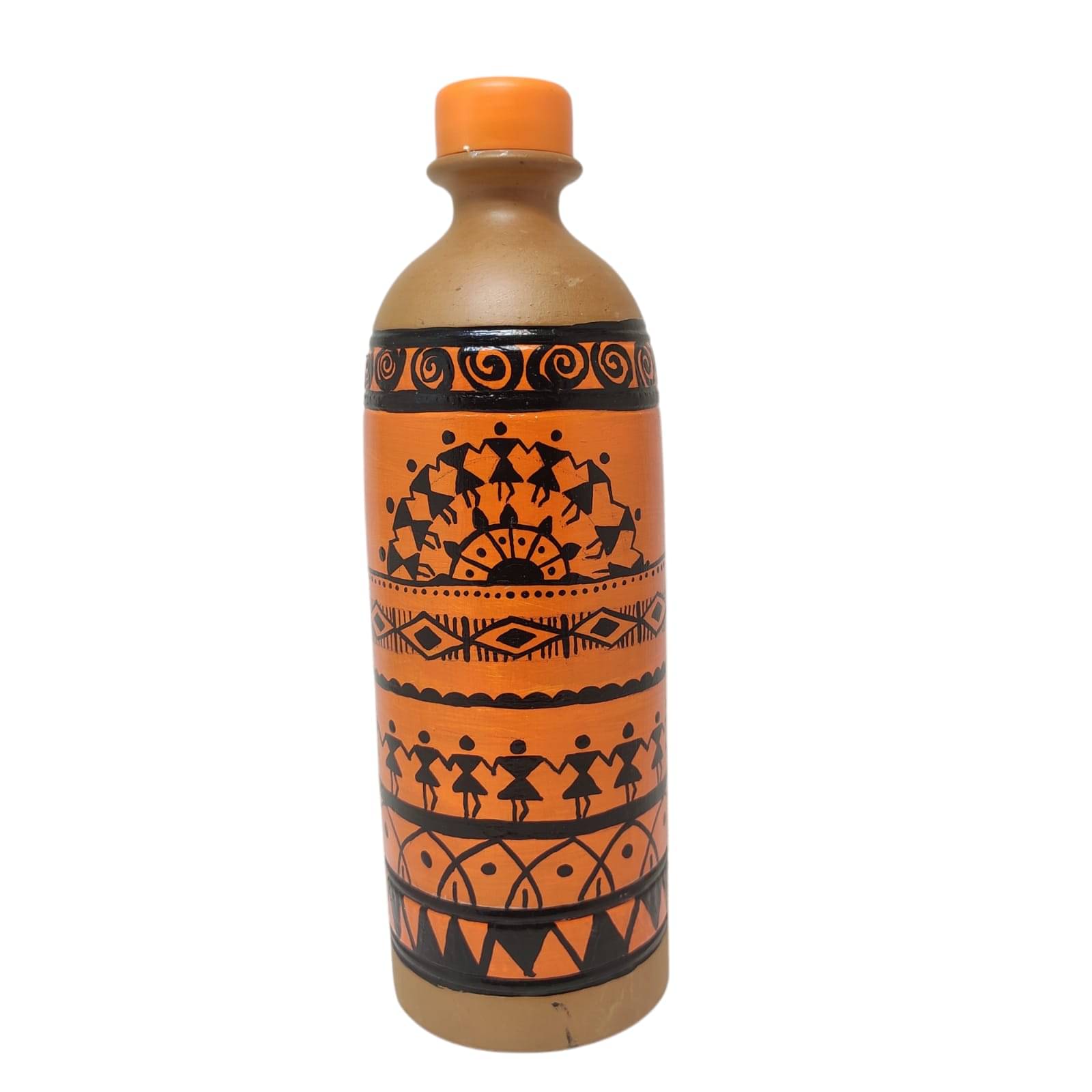     			nature touch Multicolor Clay Water Bottle 1000 mL ( Set of 1 )