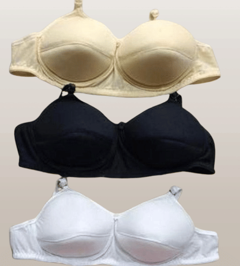     			ultraundies Pack of 3 Cotton Lightly Padded Everyday Bra For Women ( Multicolor )