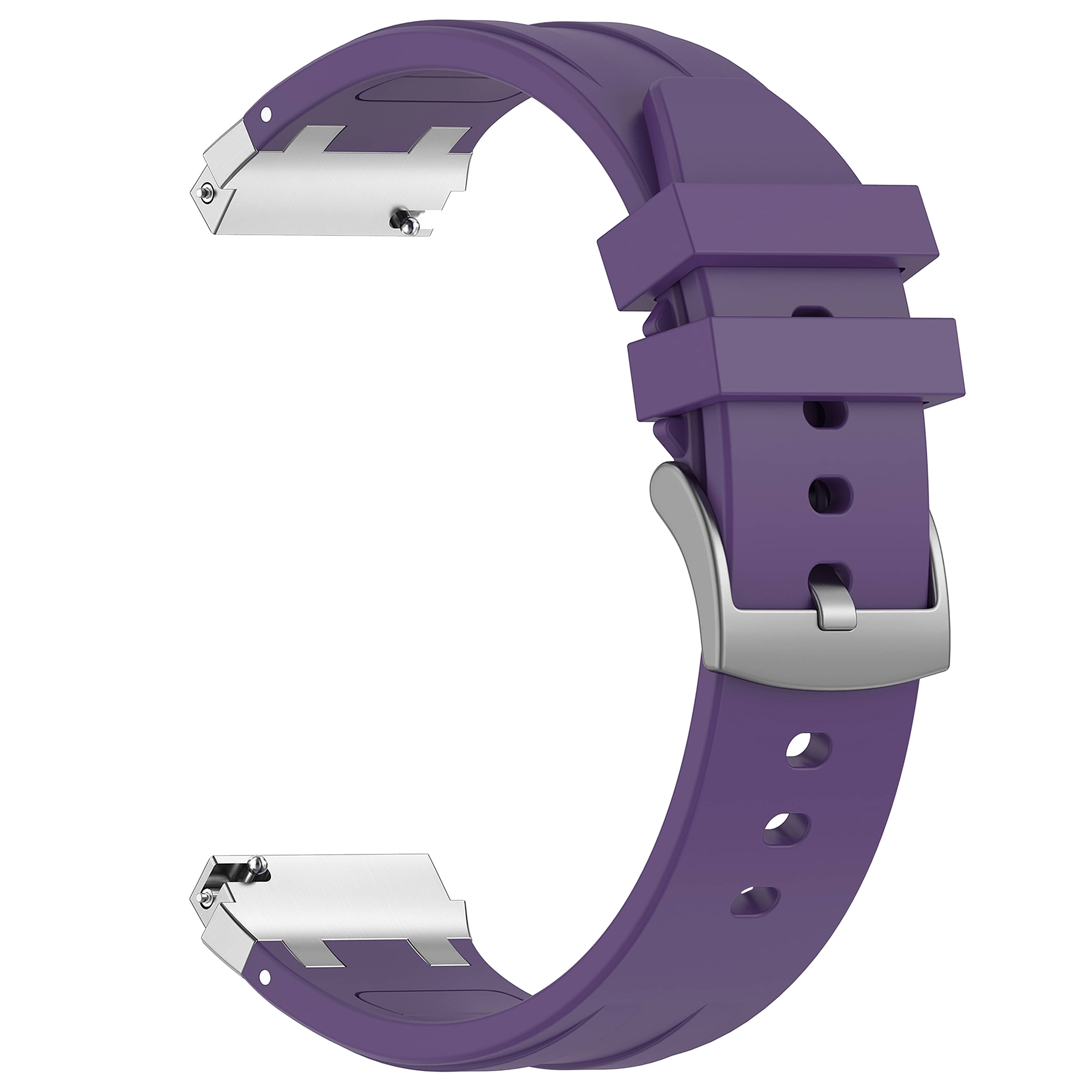     			ACM Watch Strap Silicone Belt 22mm compatible with Fastrack Styler Classic Smartwatch Metal Hook Band Purple