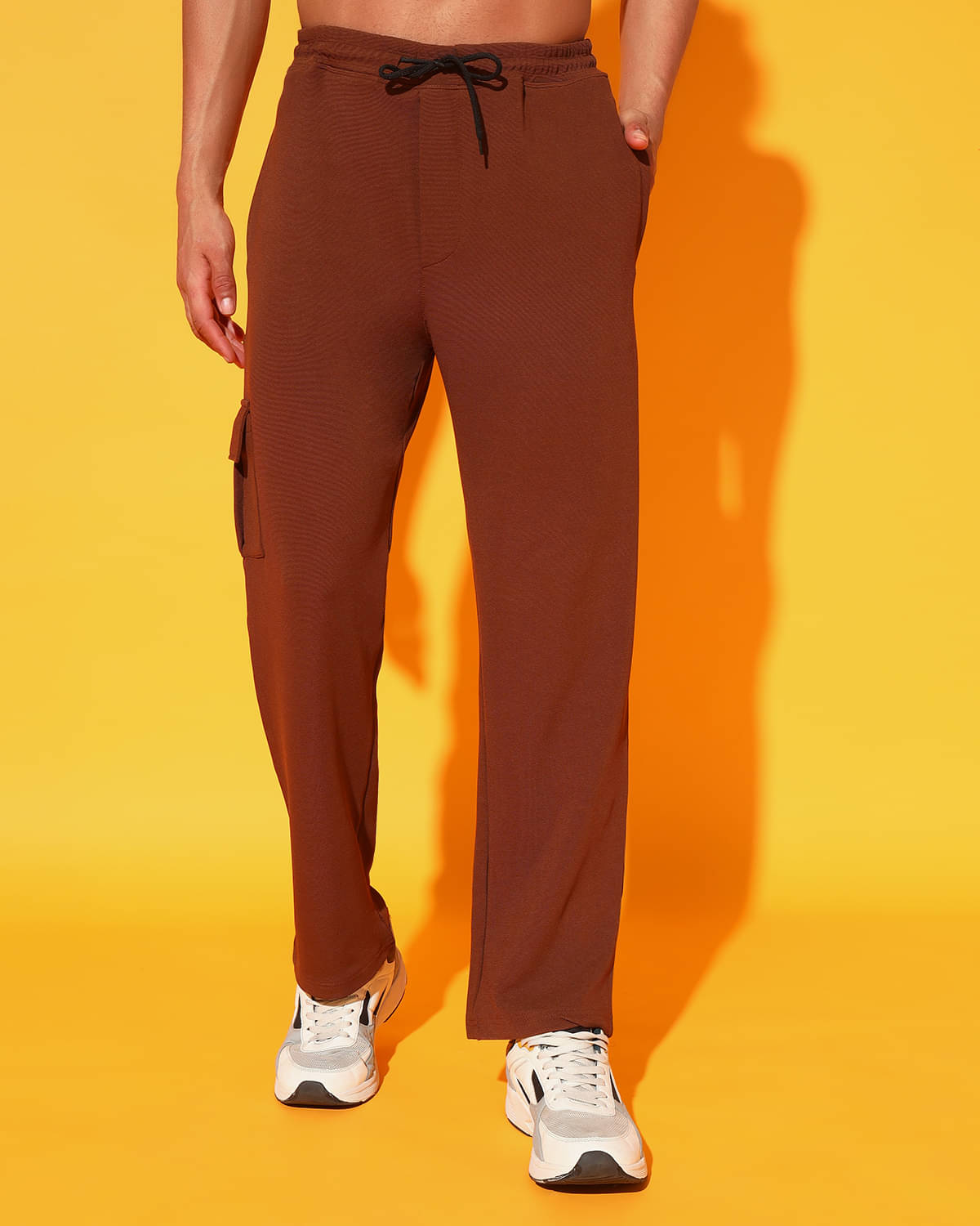     			ATIGIANO APPAREL Brown Polyester Men's Trackpants ( Pack of 1 )