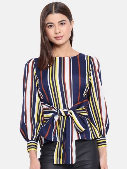 OTIRA Multicolor Crepe Women's Regular Top ( Pack of 1 ) OTIRA Multicolor Crepe Women's Regular Top ( Pack of 1 )