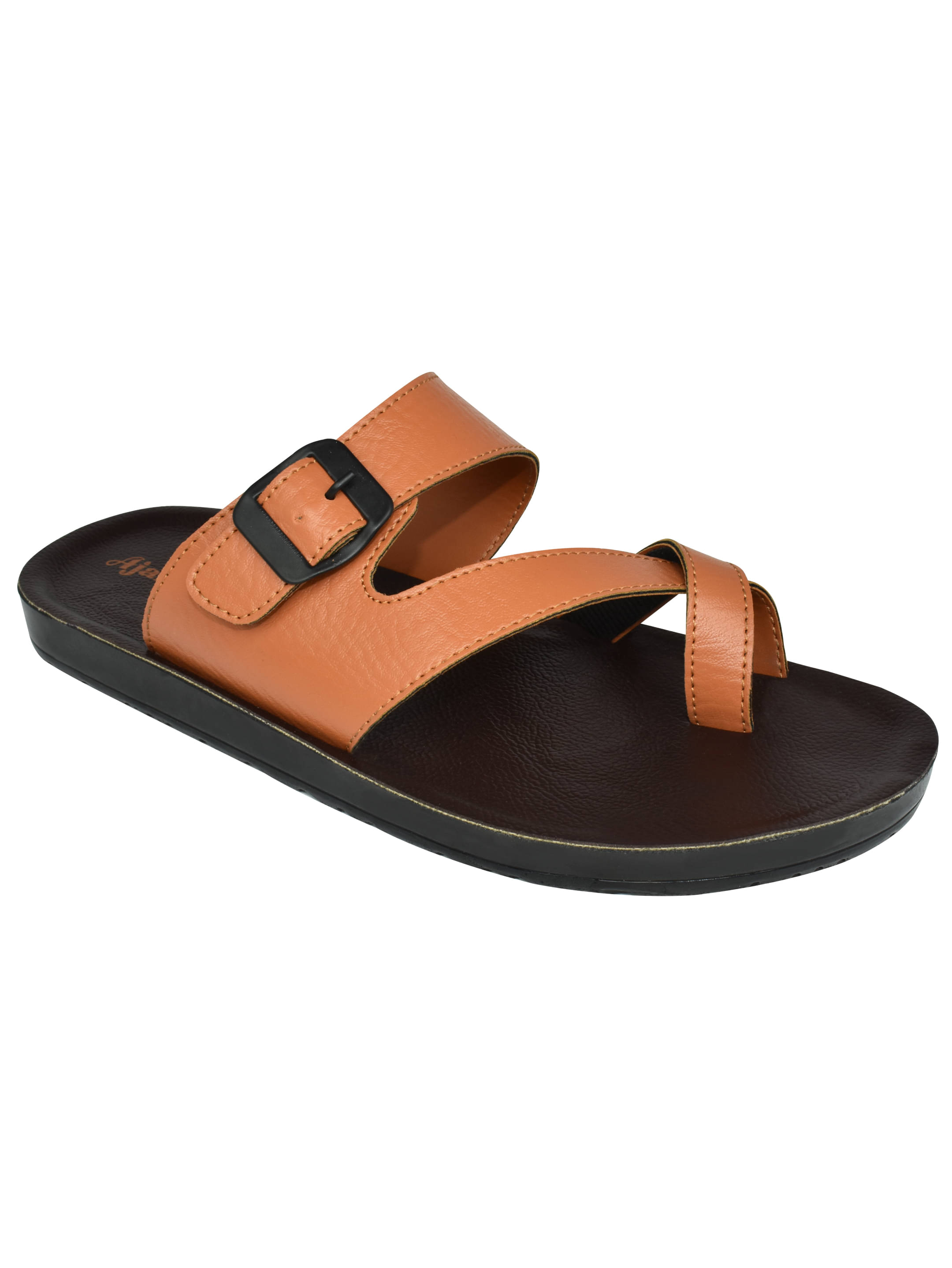     			Ajanta Brown Men's Daily Slipper