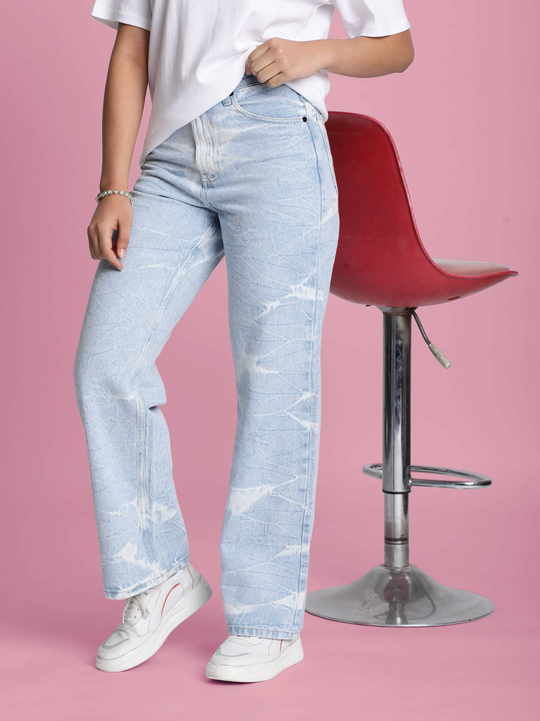     			Bene Kleed - Blue Cotton Straight Fit Women's Jeans ( Pack of 1 )