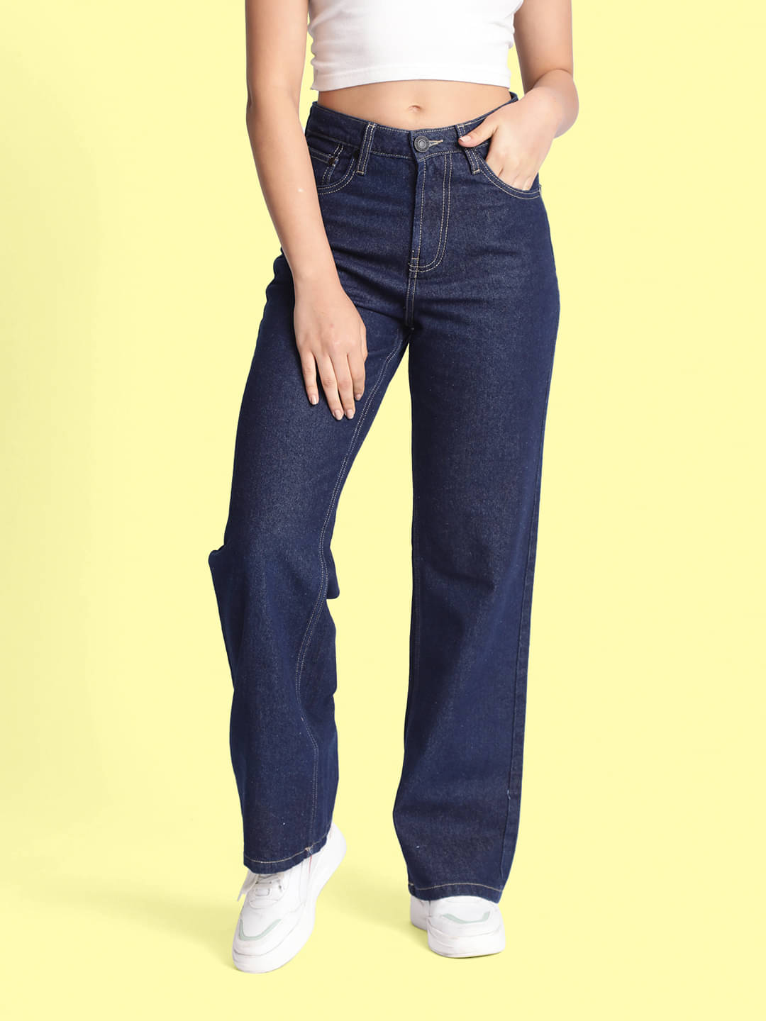     			Bene Kleed - Blue Cotton Straight Fit Women's Jeans ( Pack of 1 )