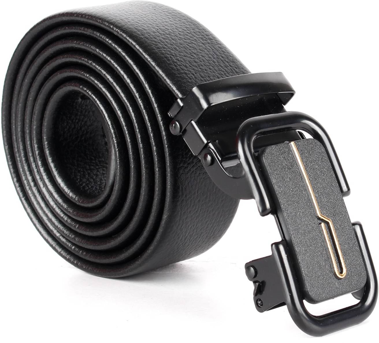     			CIMONI - Black Leather Men's Casual Belt ( Pack of 1 )