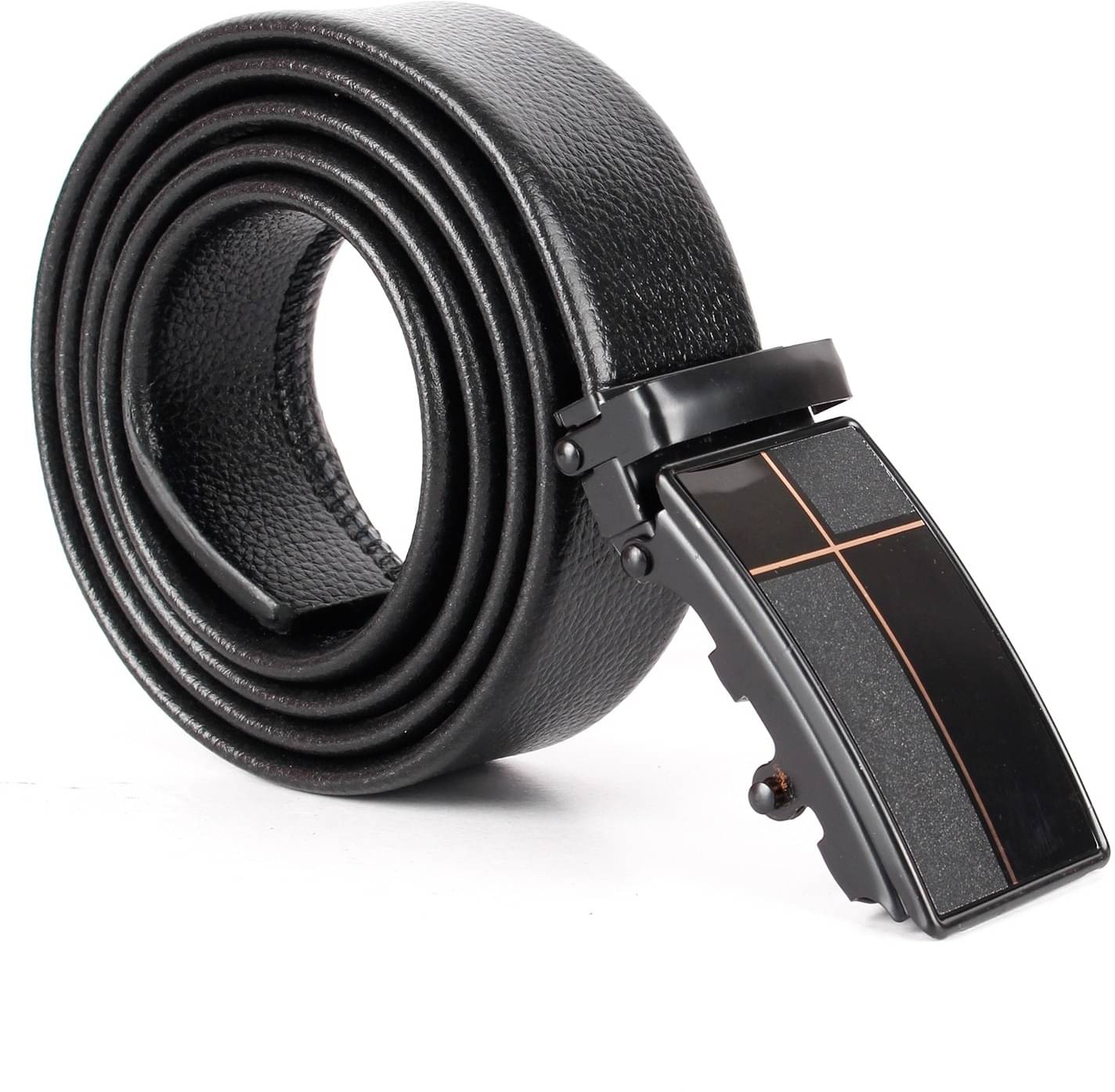     			CIMONI - Black Leather Men's Casual Belt ( Pack of 1 )