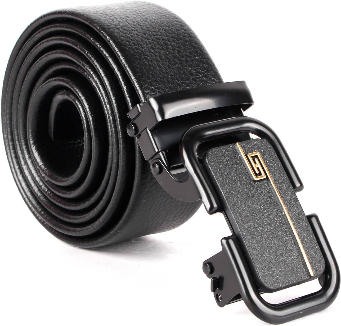 CIMONI - Black Leather Men's Casual Belt ( Pack of 1 )