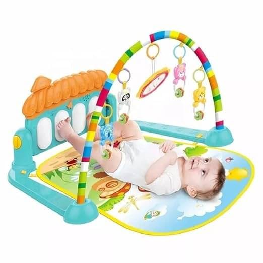     			ECLET Baby Play Gym Mat And Play Piano for Kids 0-2 Years Lights & Music Activity Toys  (Multicolor)