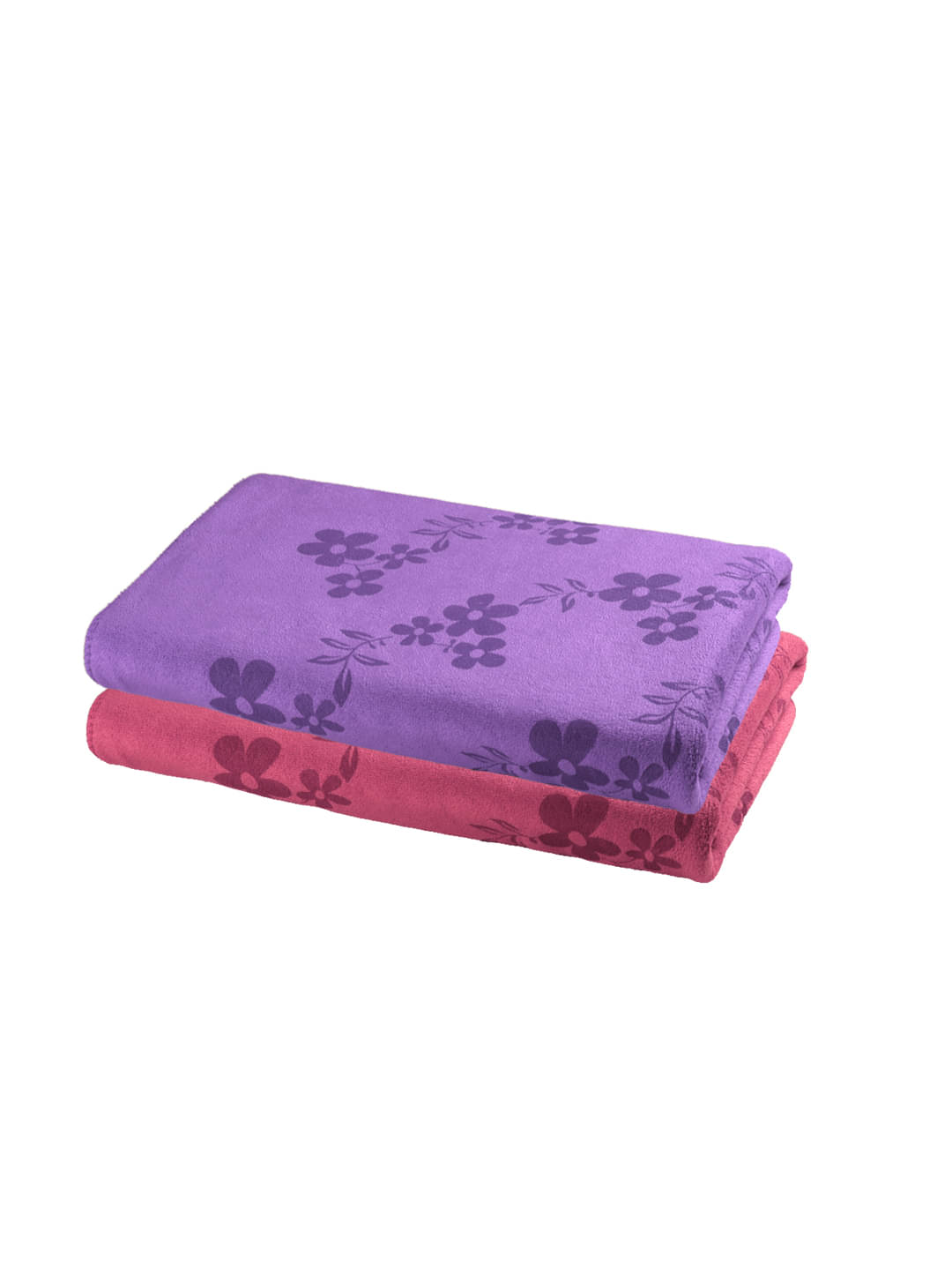     			FABINALIV Pack of 2 Cotton 425 -GSM Bath Towel ( Multicolor )