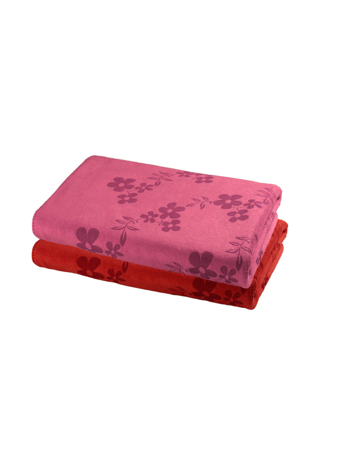     			FABINALIV Pack of 2 Cotton 425 -GSM Bath Towel ( Multicolor )