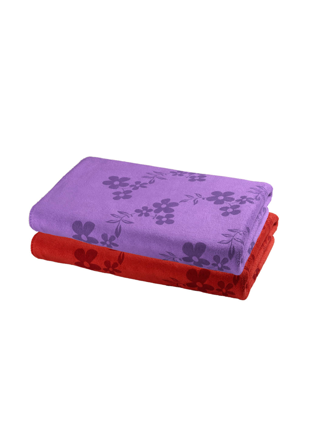     			FABINALIV Pack of 2 Cotton 425 -GSM Bath Towel ( Multicolor )