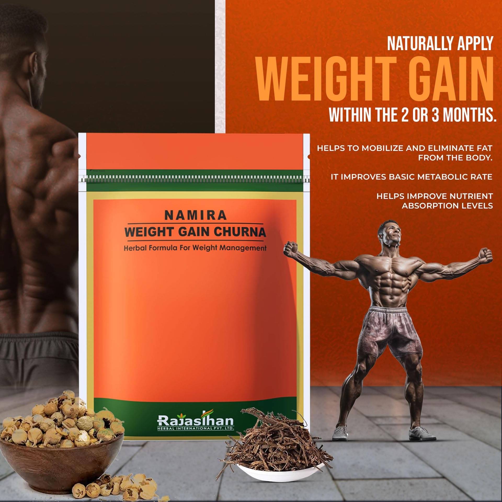 Rajasthan Herbals International Namira Weight Gain Churna (120 g)     			Rajasthan Herbals International Namira Weight Gain Churna (120 g)