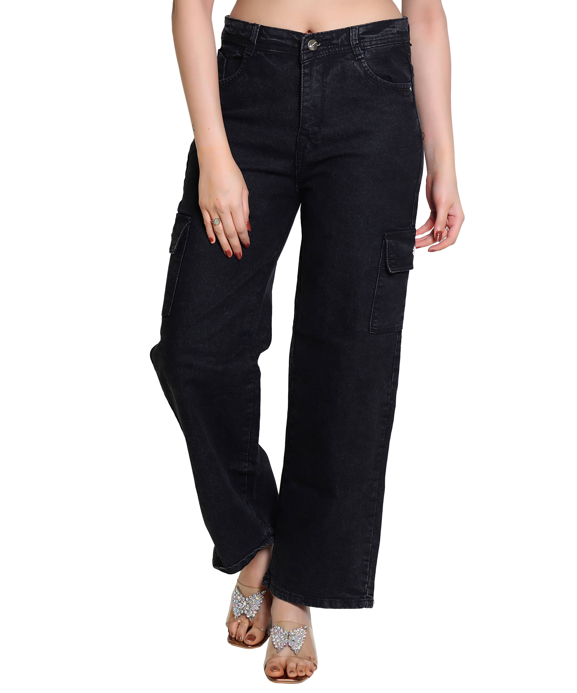     			Kepa - Black Denim Straight Fit Women's Jeans ( Pack of 1 )
