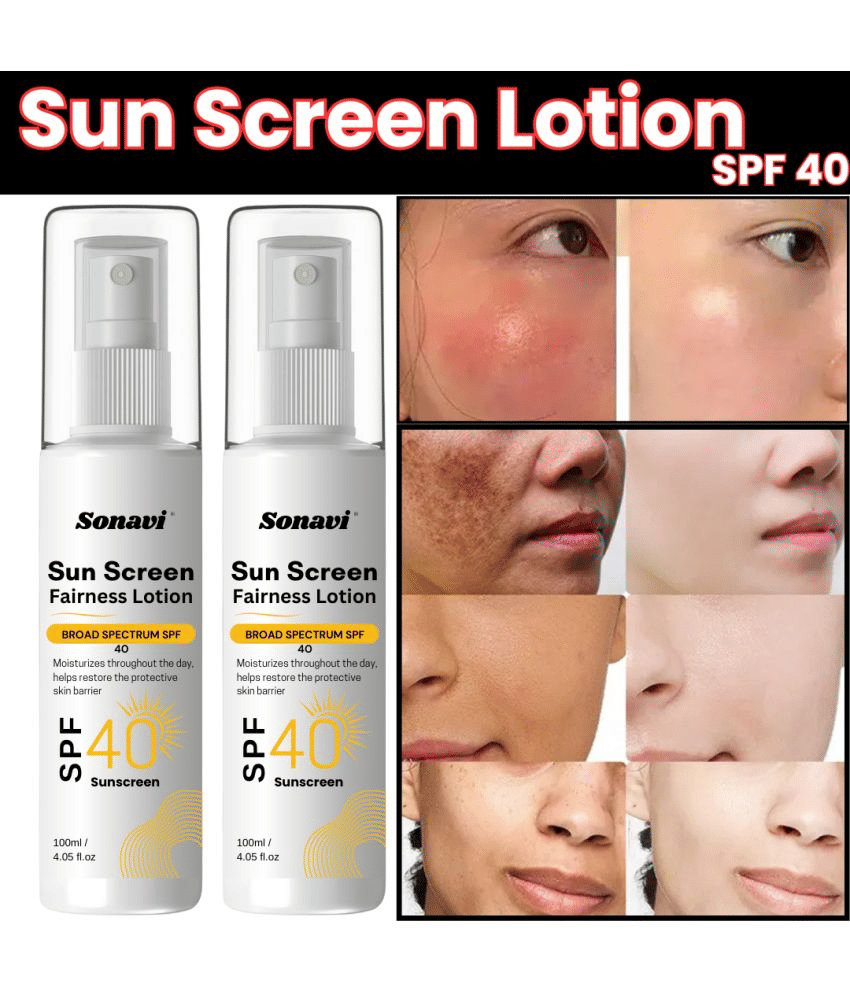 Sonavi SPF 40 Outdoor Tanning Sunscreen Cream For Oily Skin ( Pack of 2 )