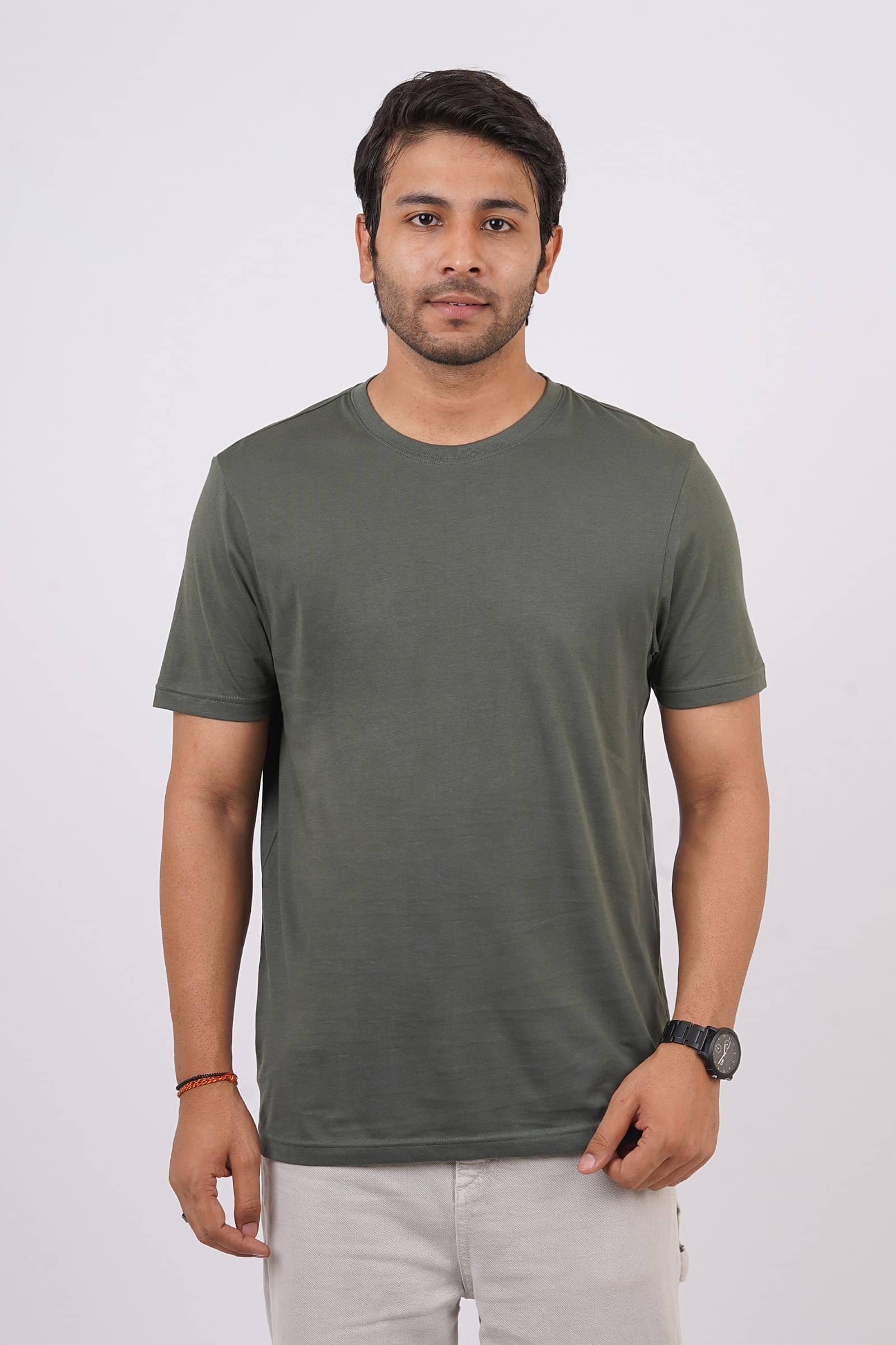 Stalwart Cotton Regular Fit Solid Half Sleeves Men's Round T-Shirt - Grey ( Pack of 1 ) Stalwart Cotton Regular Fit Solid Half Sleeves Men's Round T-Shirt - Grey ( Pack of 1 )