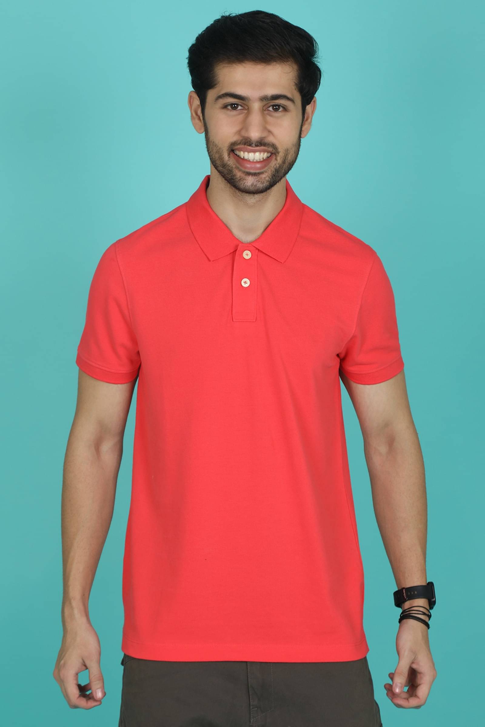 Stalwart Pack of 1 Cotton Regular Fit Solid Half Sleeves Men's Polo T Shirt ( Pink ) Stalwart Pack of 1 Cotton Regular Fit Solid Half Sleeves Men's Polo T Shirt ( Pink )