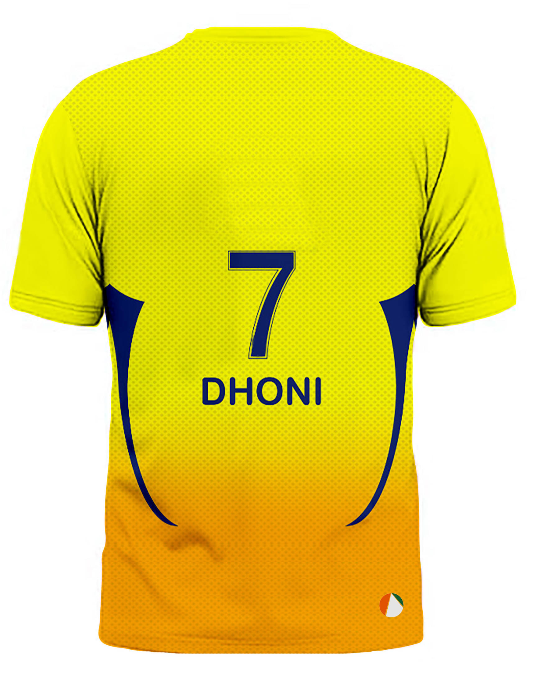     			THE BLAZZE Sports India IPL Cricket Team T Shirt Jersey For MensFor Chennai CSK Dhoni 7