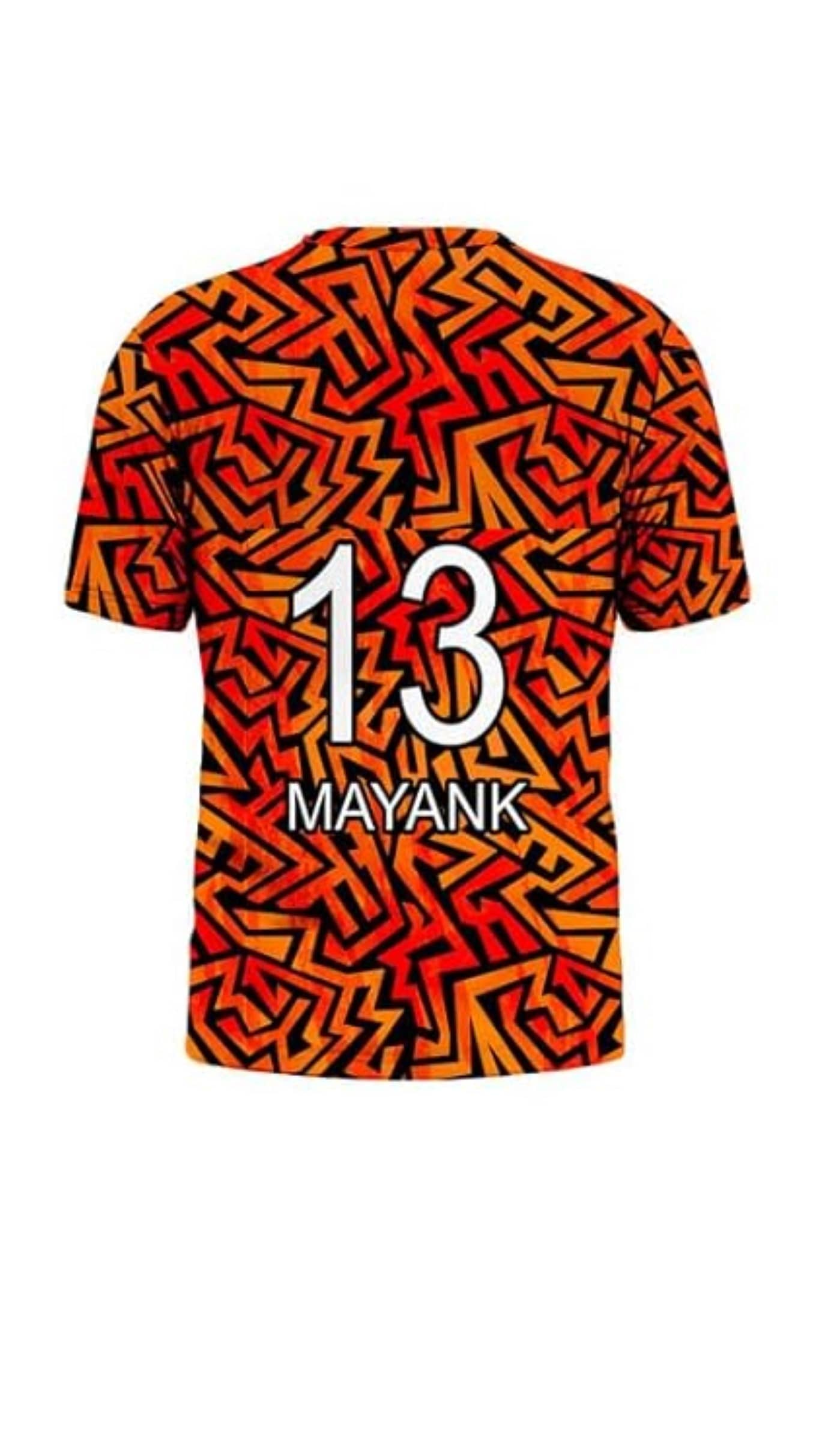 THE BLAZZE Sports India IPL Cricket Team T Shirt Jersey For MensFor Hyderabad SRH Mayank 13 - Sports and Fitness Equipment | Buy online on ZillyBuy