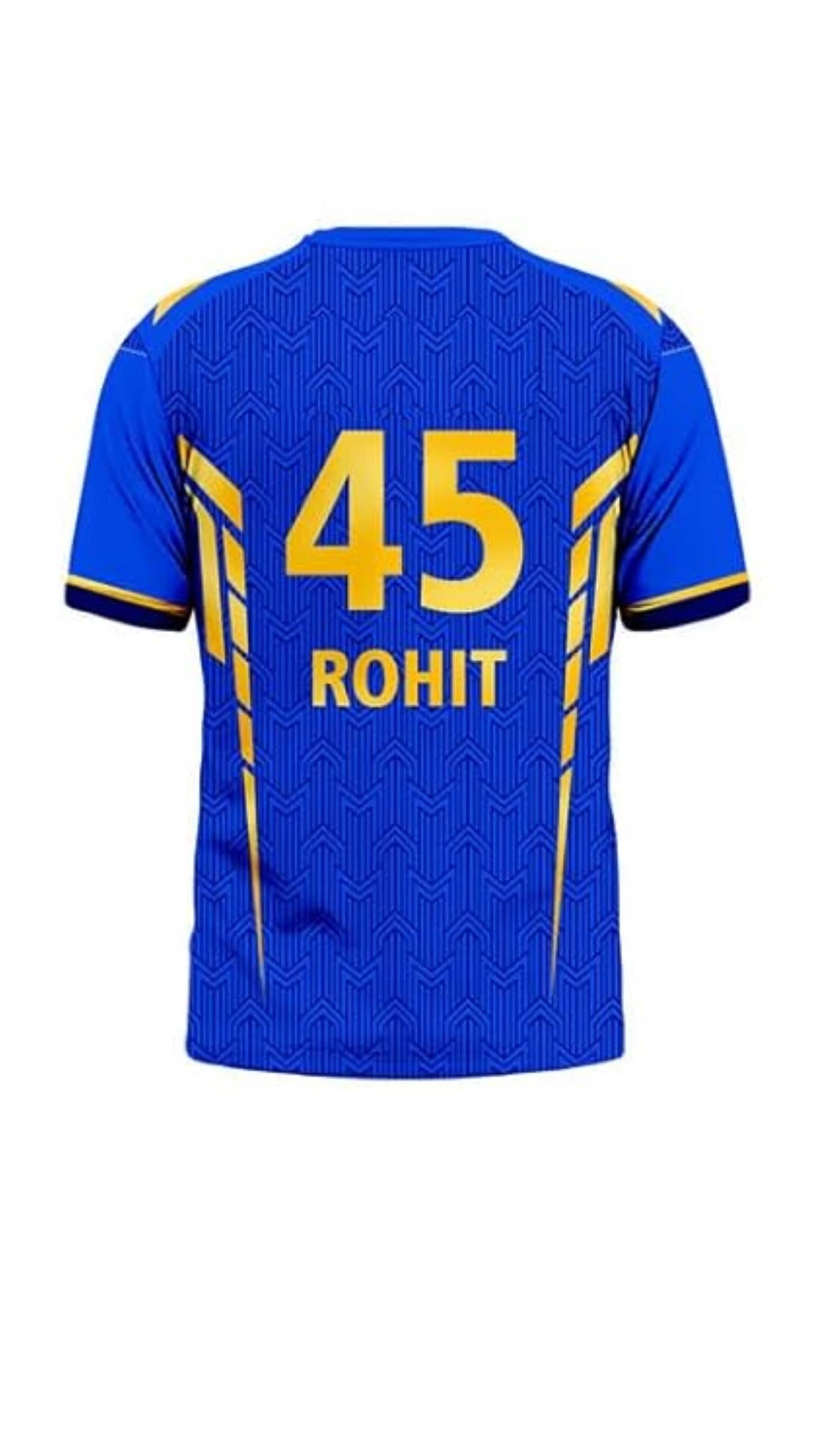 THE BLAZZE Sports India IPL Cricket Team T Shirt Jersey For MensFor Mumbai MI Rohit 45 - Sports and Fitness Equipment | Buy online on ZillyBuy