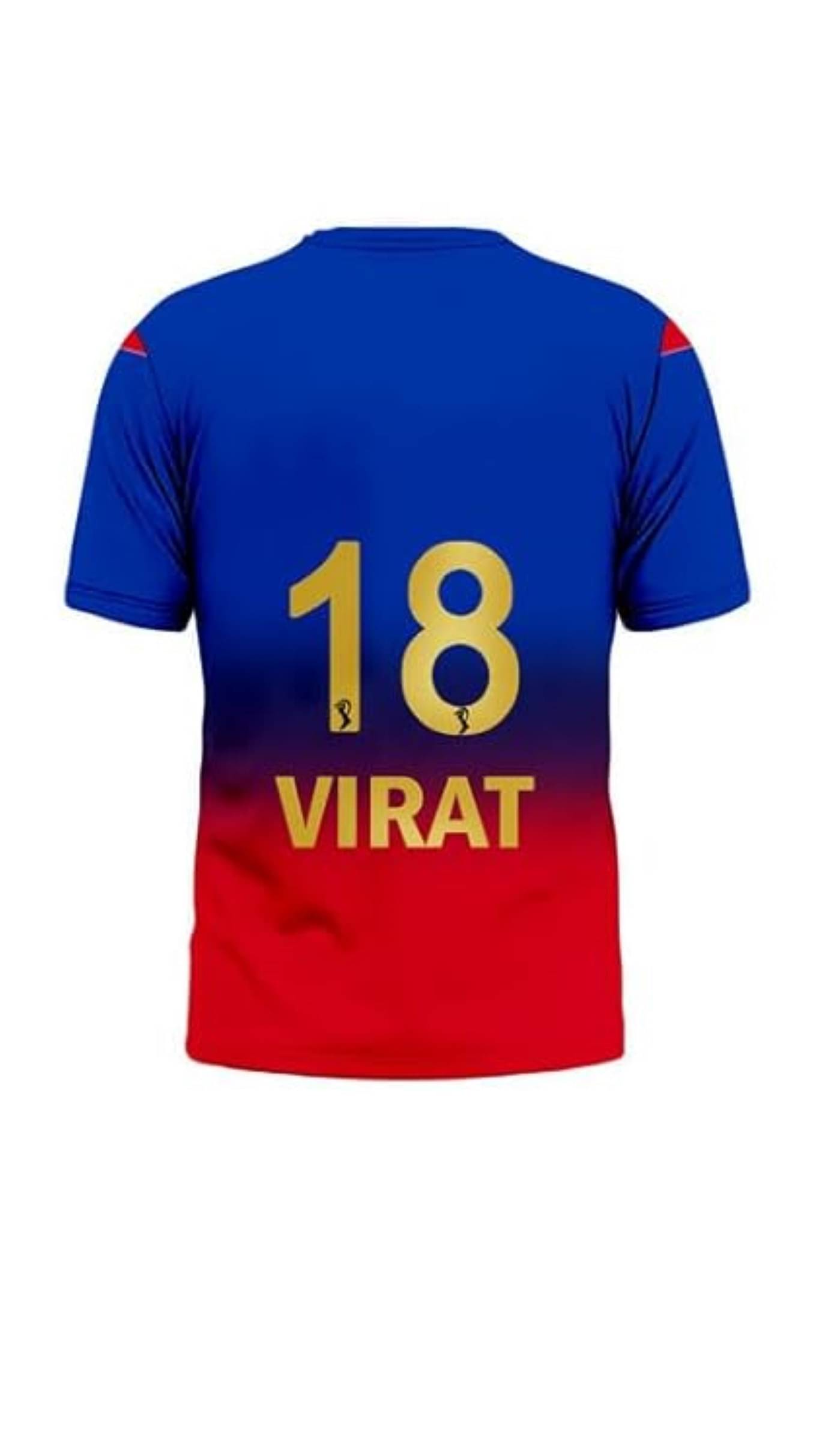     			THE BLAZZE Sports India IPL Cricket Team T Shirt Jersey For MensFor Banglore RCB Virat 18