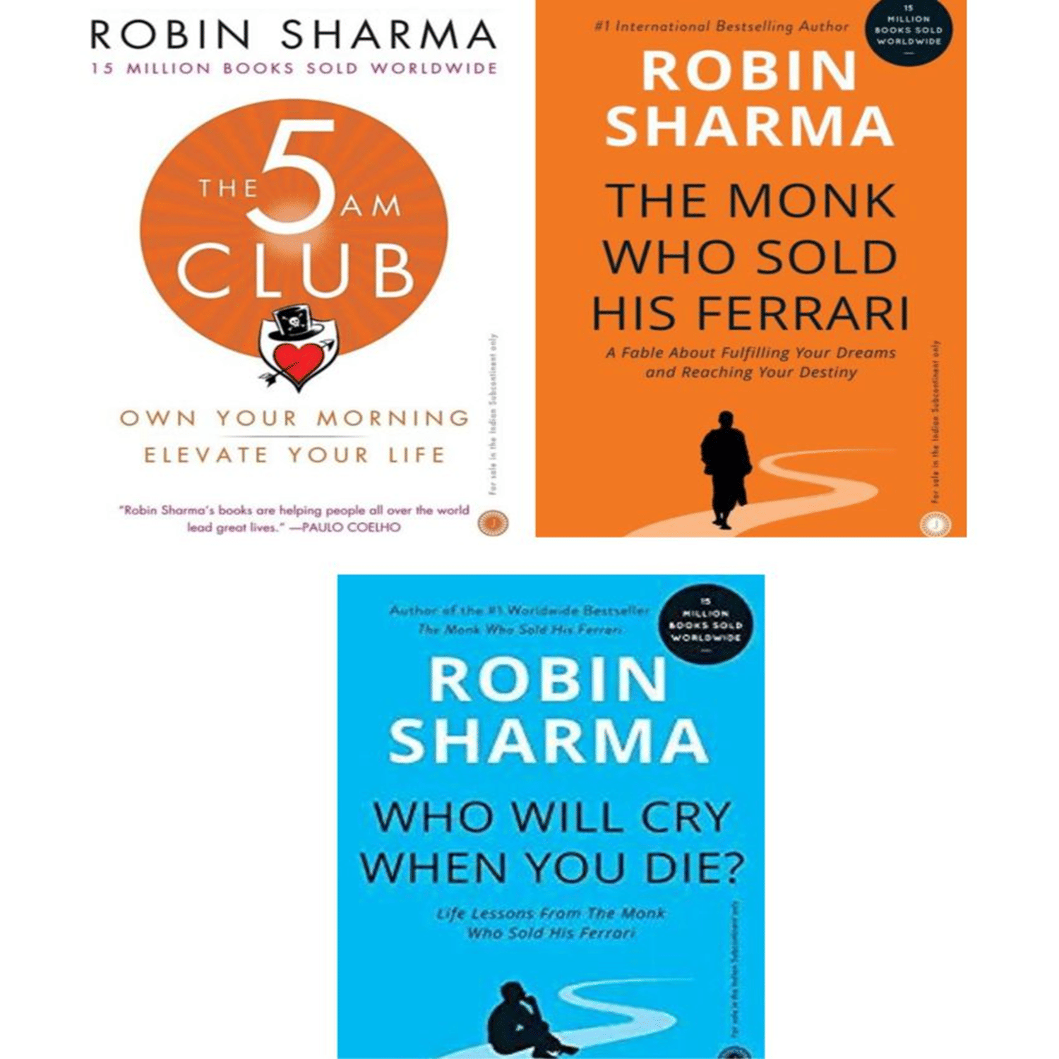 The Monk Who Sold His Ferrari + The 5 AM Club + Who Will Cry When You Die (Combo of 3 Books) The Monk Who Sold His Ferrari + The 5 AM Club + Who Will Cry When You Die (Combo of 3 Books)