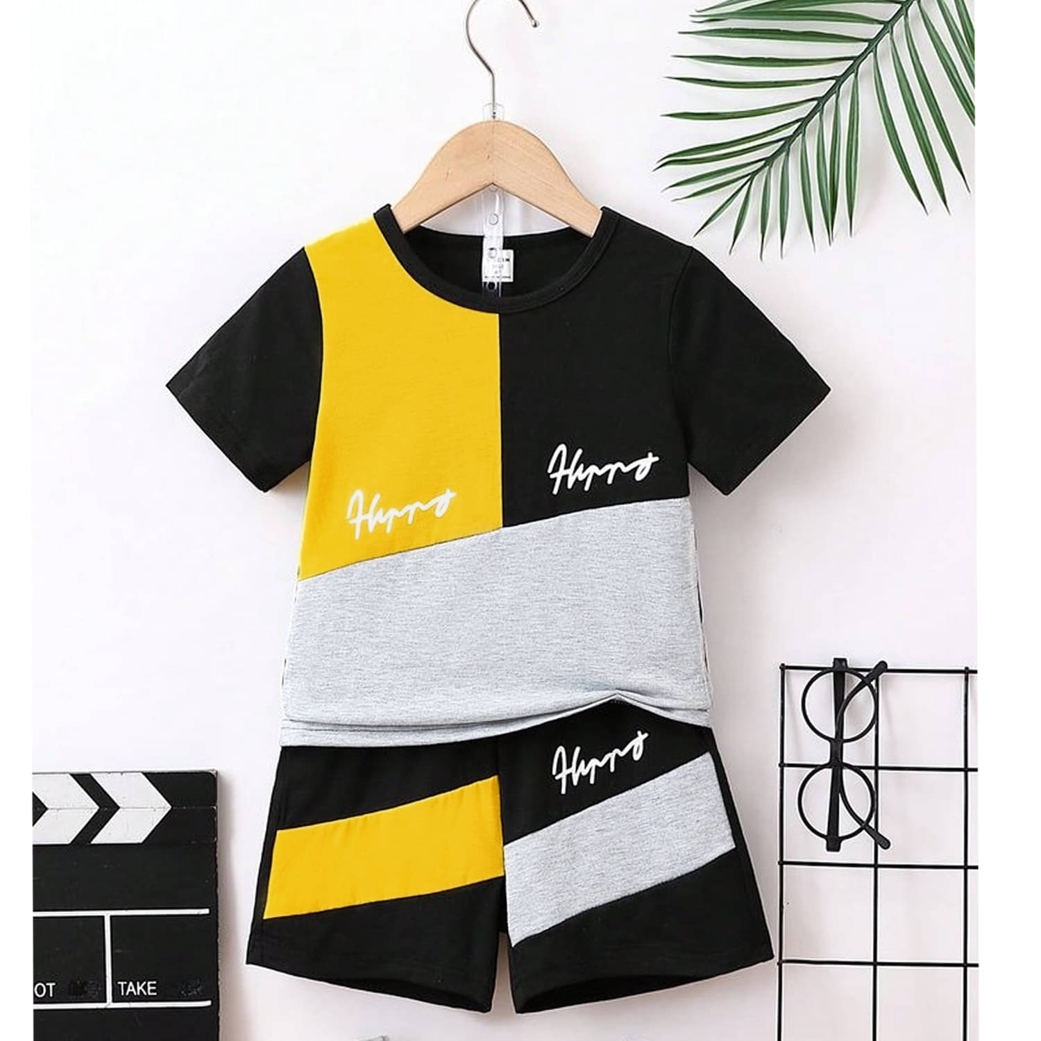     			TitTom Pack of 1 Unisex Cotton T-Shirt & Shorts Set ( Multicolor 6 )