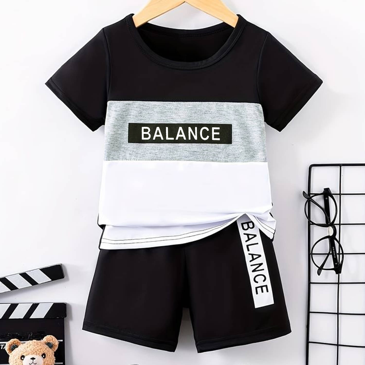     			TitTom Pack of 1 Unisex Cotton T-Shirt & Shorts Set ( Multicolor 1 )