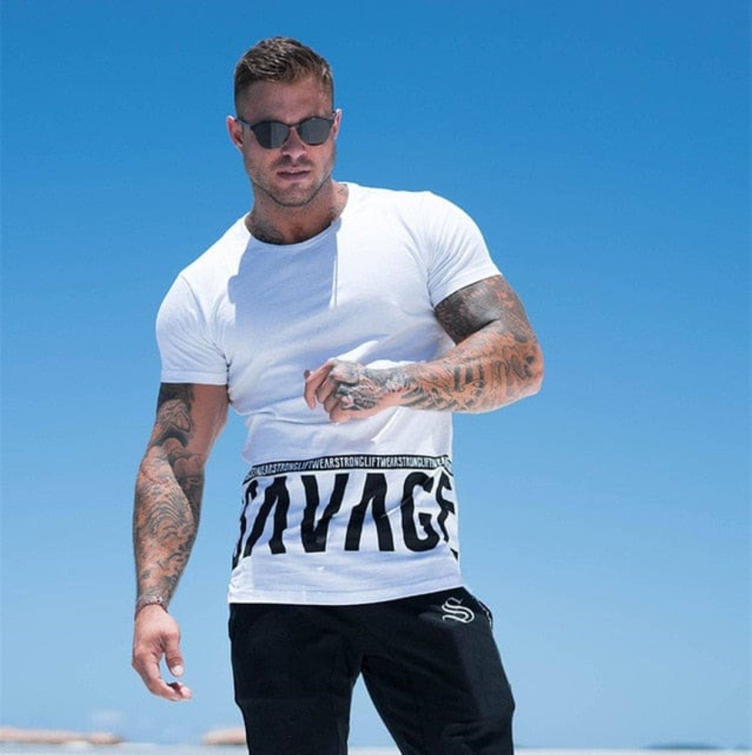     			yellow tree Polyester Regular Fit Printed Half Sleeves Men's Round T-Shirt - White ( Pack of 1 )