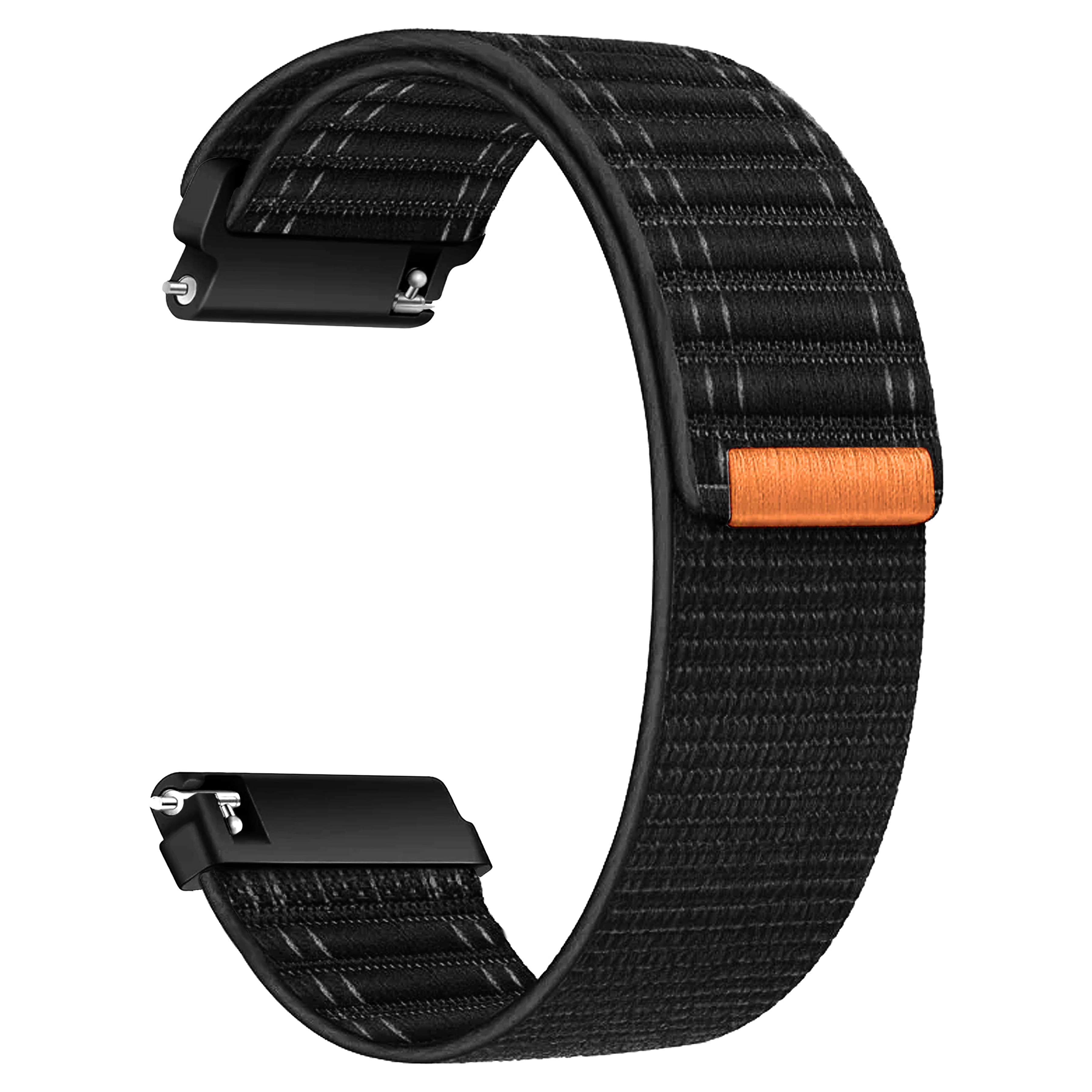     			ACM Watch Strap Soft Nylon 22mm compatible with Boat Storm Call 3 Plus Smartwatch Sports Band Black