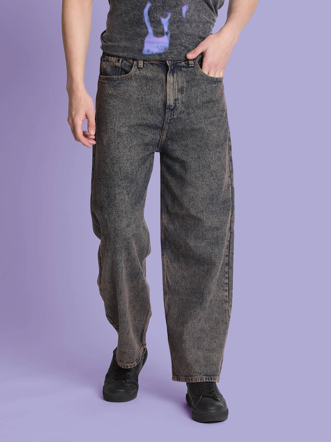     			Bene Kleed Washed Men's Jeans - Grey ( Pack of 1 )