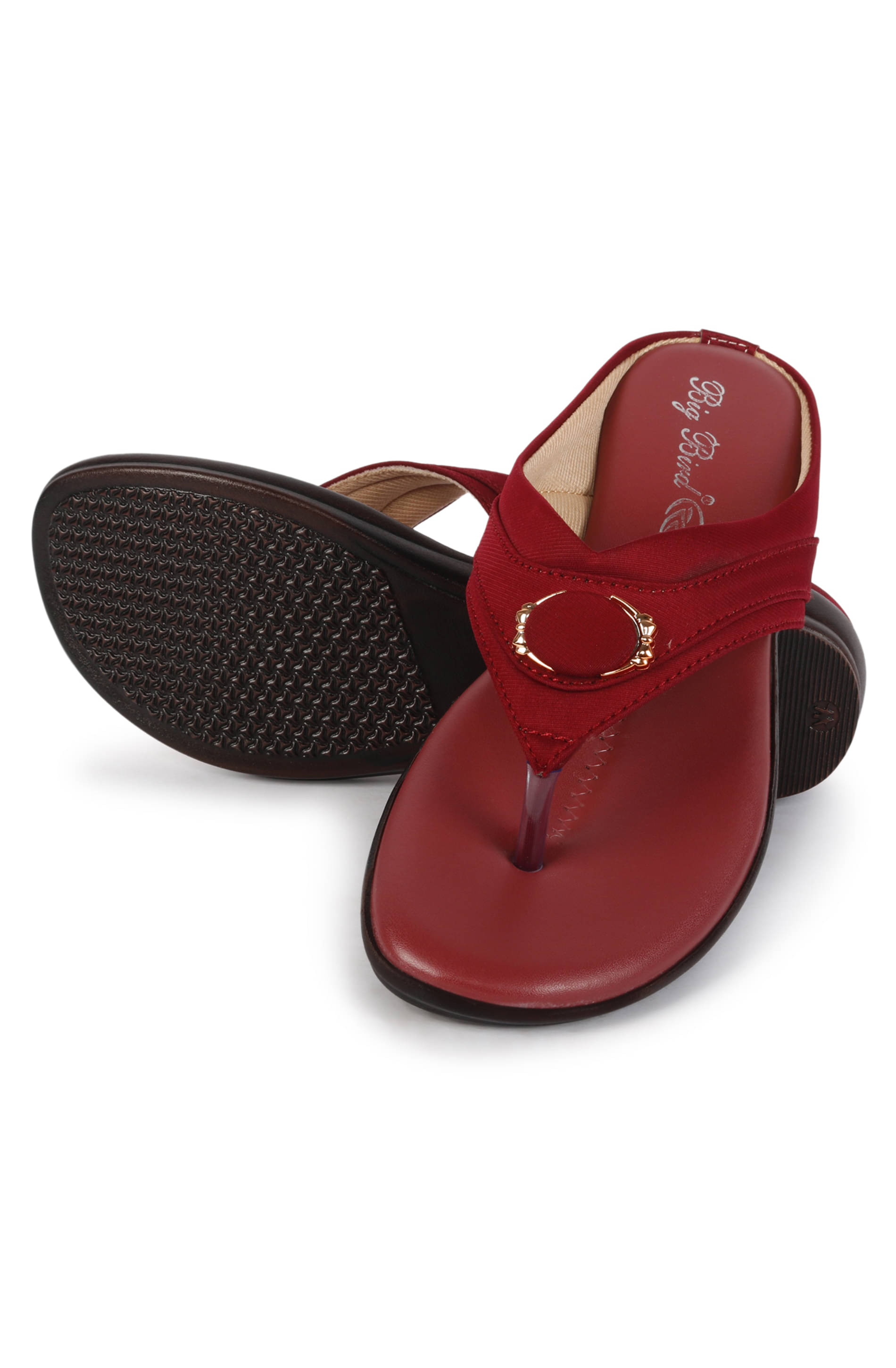     			Big Bird Footwear Maroon Women's Flats
