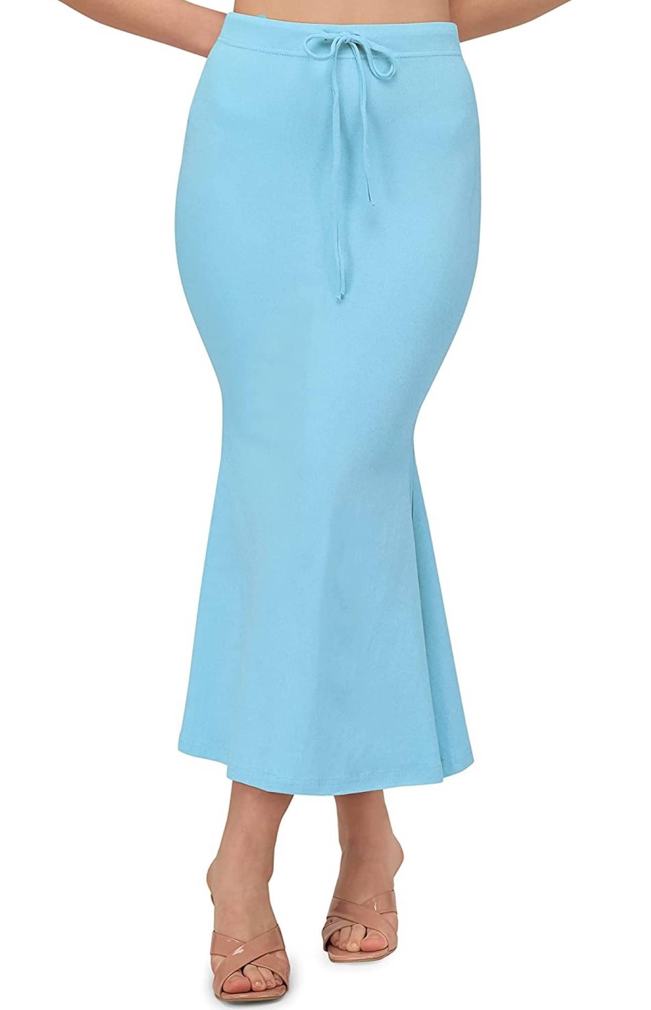 DELTIN HUB Blue Polyester Petticoat - Single DELTIN HUB Blue Polyester Petticoat - Single