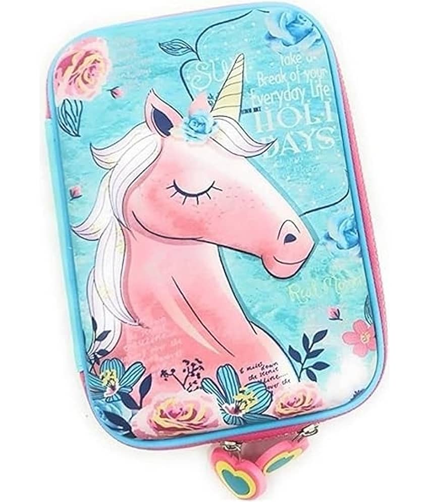 ECLET Unicorn Pouch Unicorn Art EVA Pencil Box (Set of 1, Blue) - Stationery | Buy online on ZillyBuy