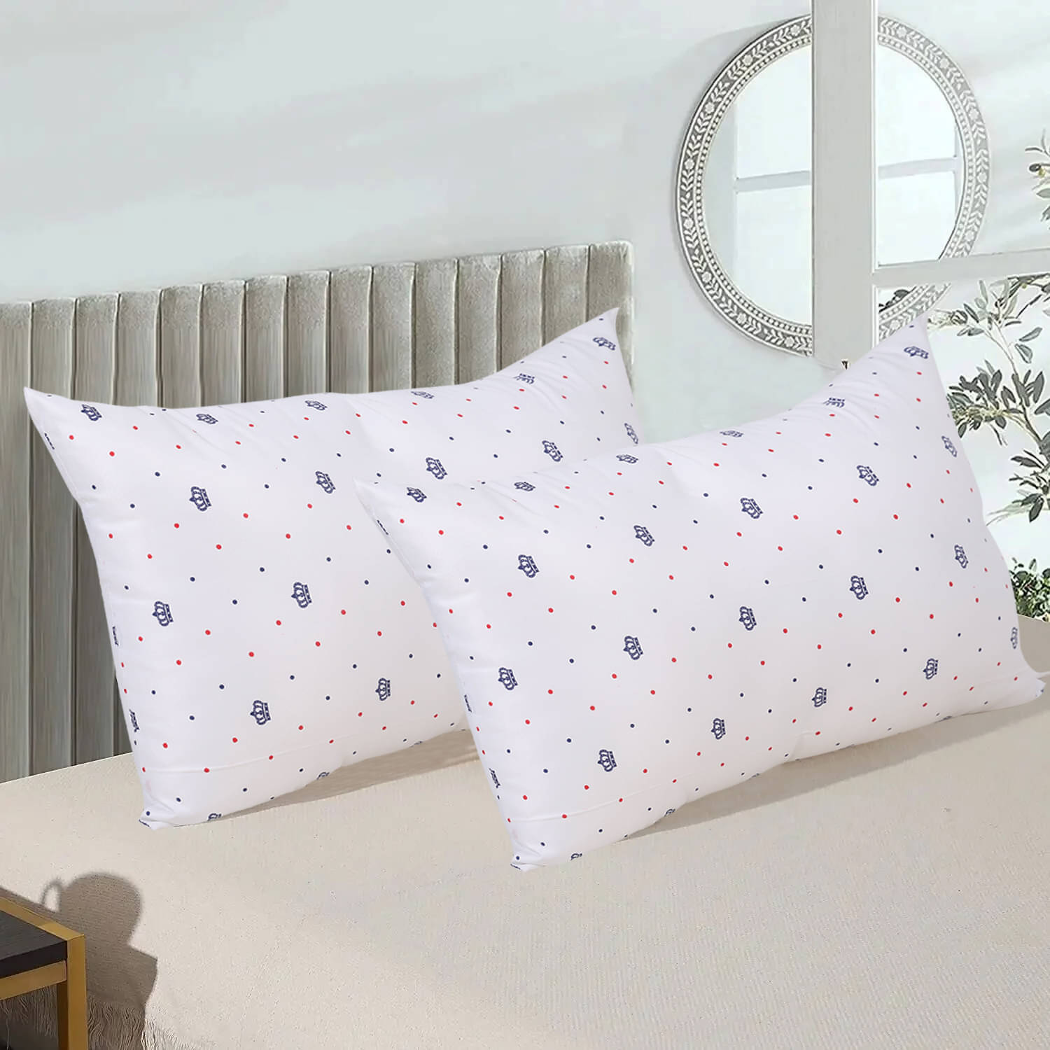     			JDXONLINESALE Set of 2 Fibre Pillow