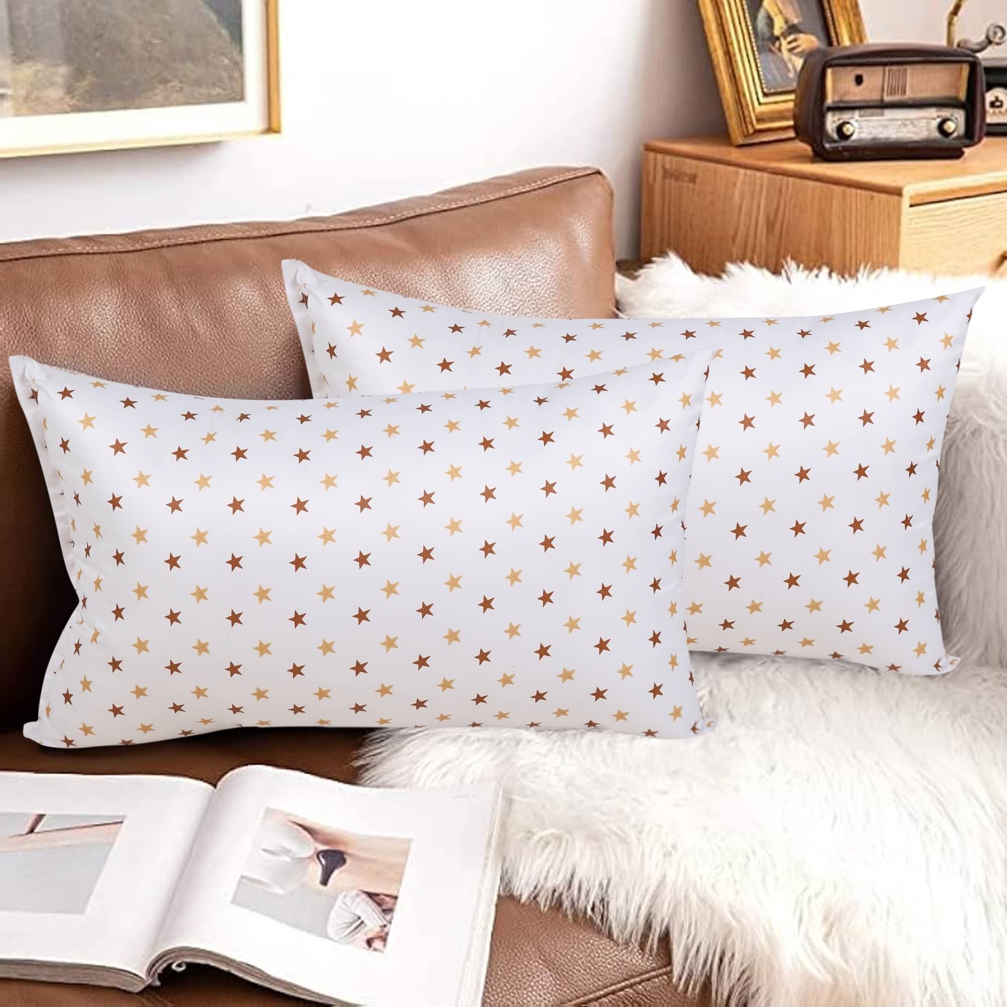 JDXONLINESALE Set of 2 Fibre Pillow JDXONLINESALE Set of 2 Fibre Pillow