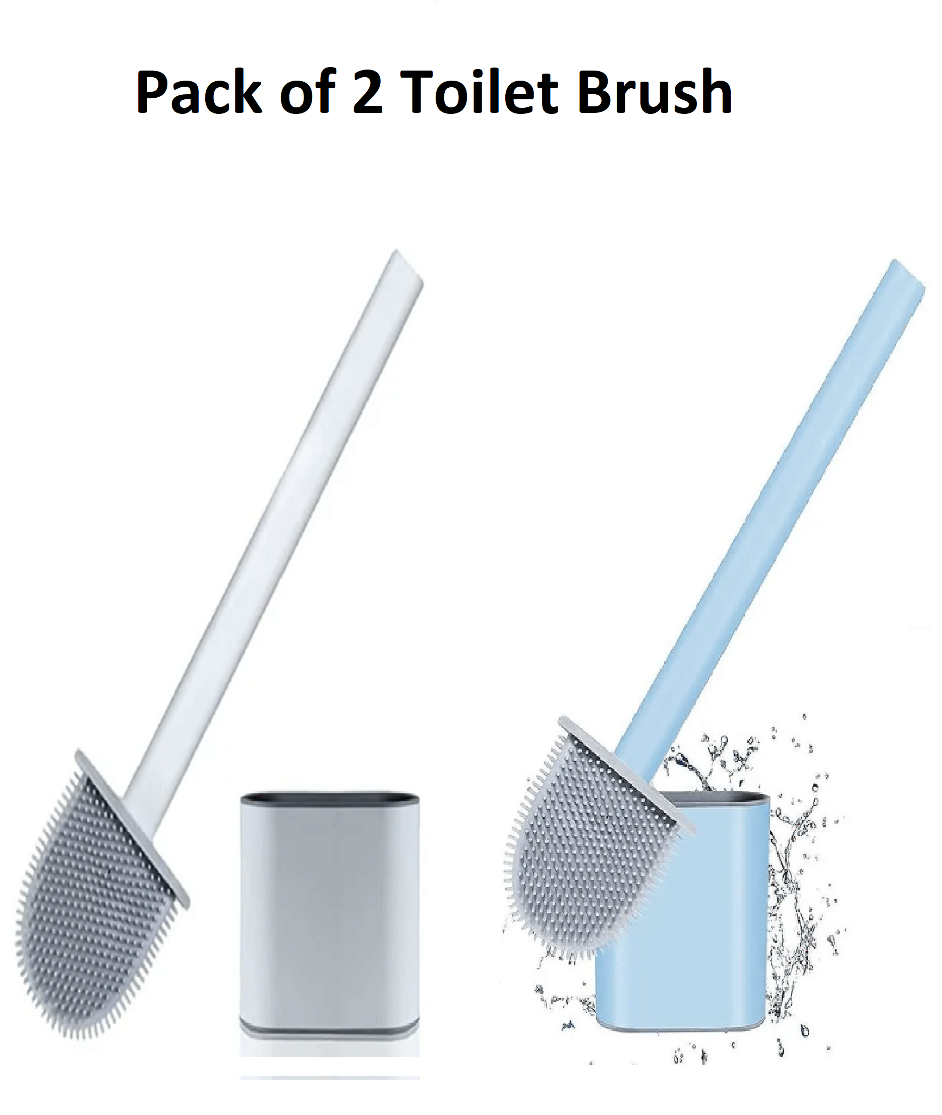     			Qin Pin Silicone Toilet Brush