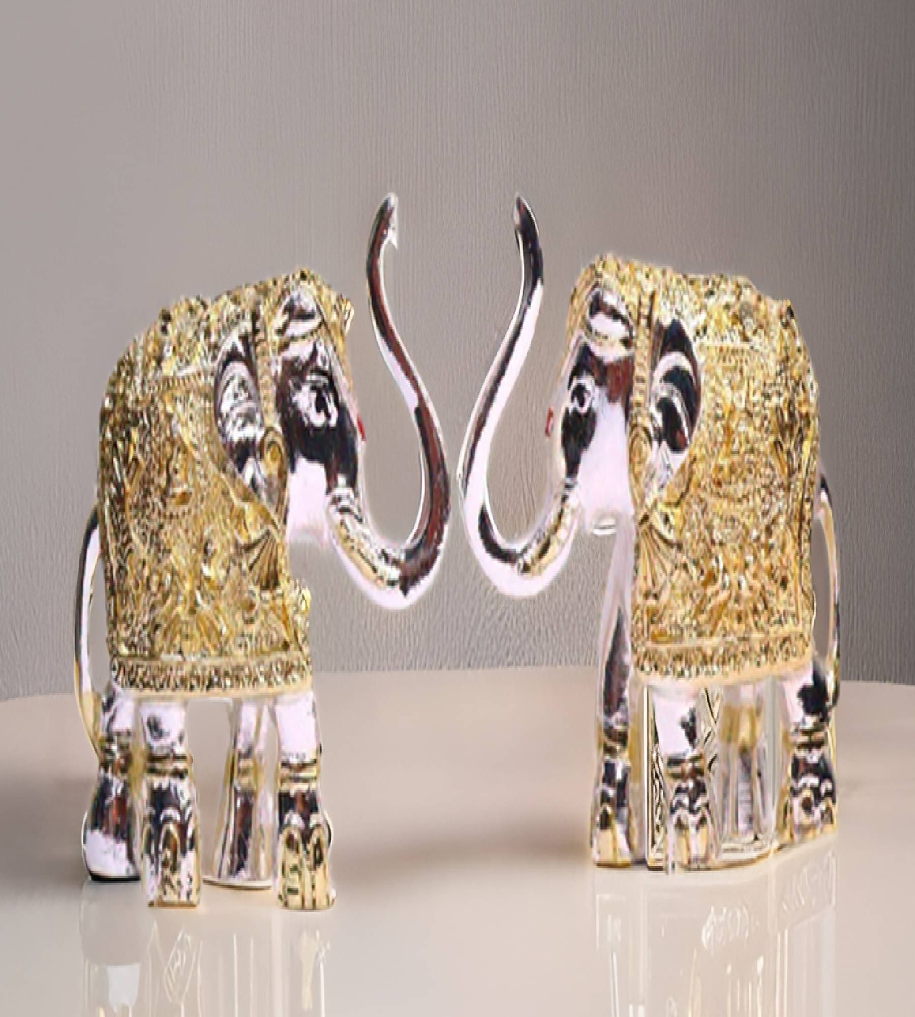 Sigaram Decorative Elephant 9 cm - Pack of 2 Sigaram Decorative Elephant 9 cm - Pack of 2