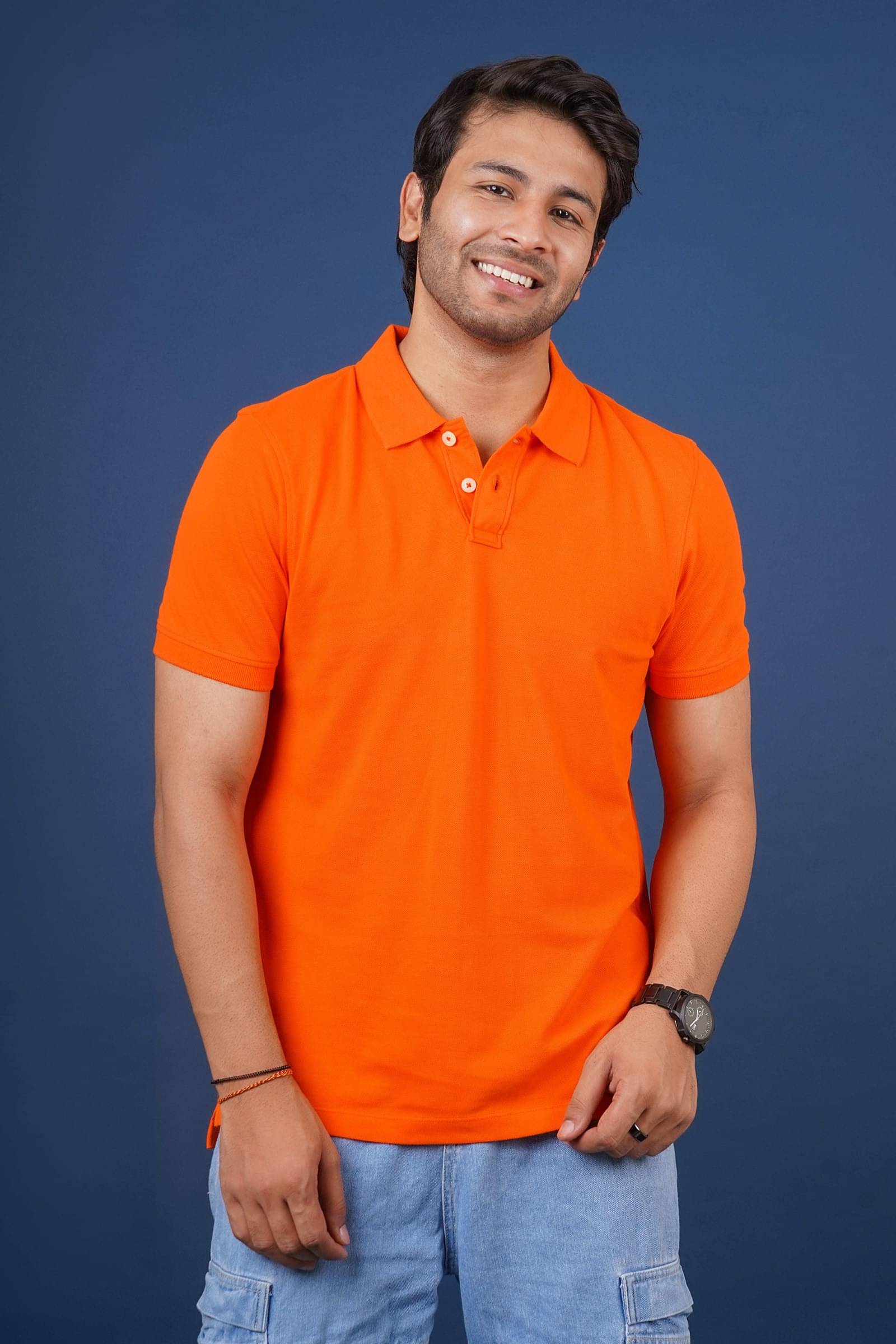 Stalwart Pack of 1 Cotton Regular Fit Solid Half Sleeves Men's Polo T Shirt ( Orange ) Stalwart Pack of 1 Cotton Regular Fit Solid Half Sleeves Men's Polo T Shirt ( Orange )