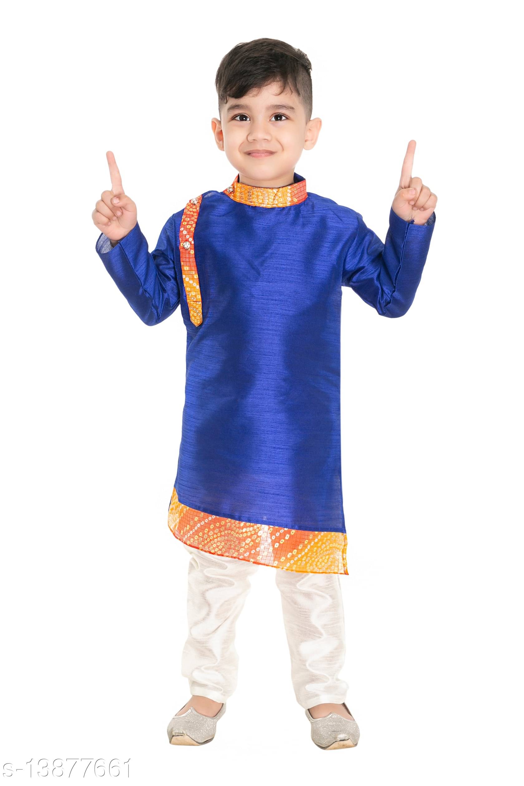 s muktar garments Baby Boys Cotton Blue Kurta Pyjama Set ( Pack of 1 ) s muktar garments Baby Boys Cotton Blue Kurta Pyjama Set ( Pack of 1 )