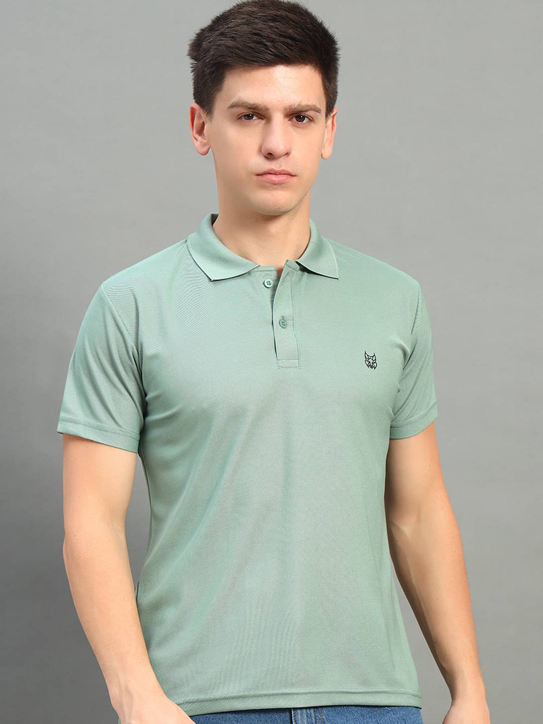 stelvin Pack of 1 Polyester Regular Fit Solid Half Sleeves Men's Polo T Shirt ( Sea Green ) stelvin Pack of 1 Polyester Regular Fit Solid Half Sleeves Men's Polo T Shirt ( Sea Green )