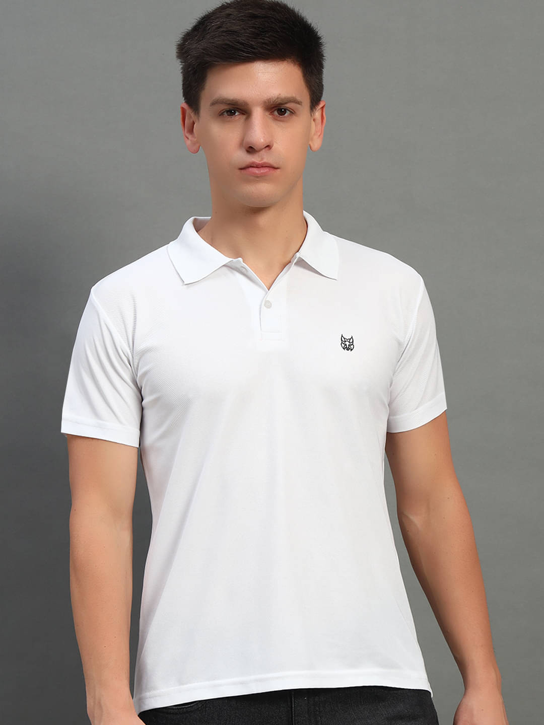 stelvin Pack of 1 Polyester Regular Fit Solid Half Sleeves Men's Polo T Shirt ( White ) stelvin Pack of 1 Polyester Regular Fit Solid Half Sleeves Men's Polo T Shirt ( White )