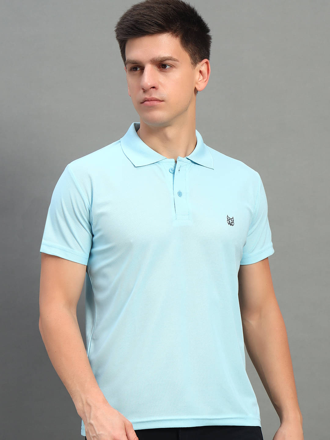 stelvin Pack of 1 Polyester Regular Fit Solid Half Sleeves Men's Polo T Shirt ( Aqua ) stelvin Pack of 1 Polyester Regular Fit Solid Half Sleeves Men's Polo T Shirt ( Aqua )